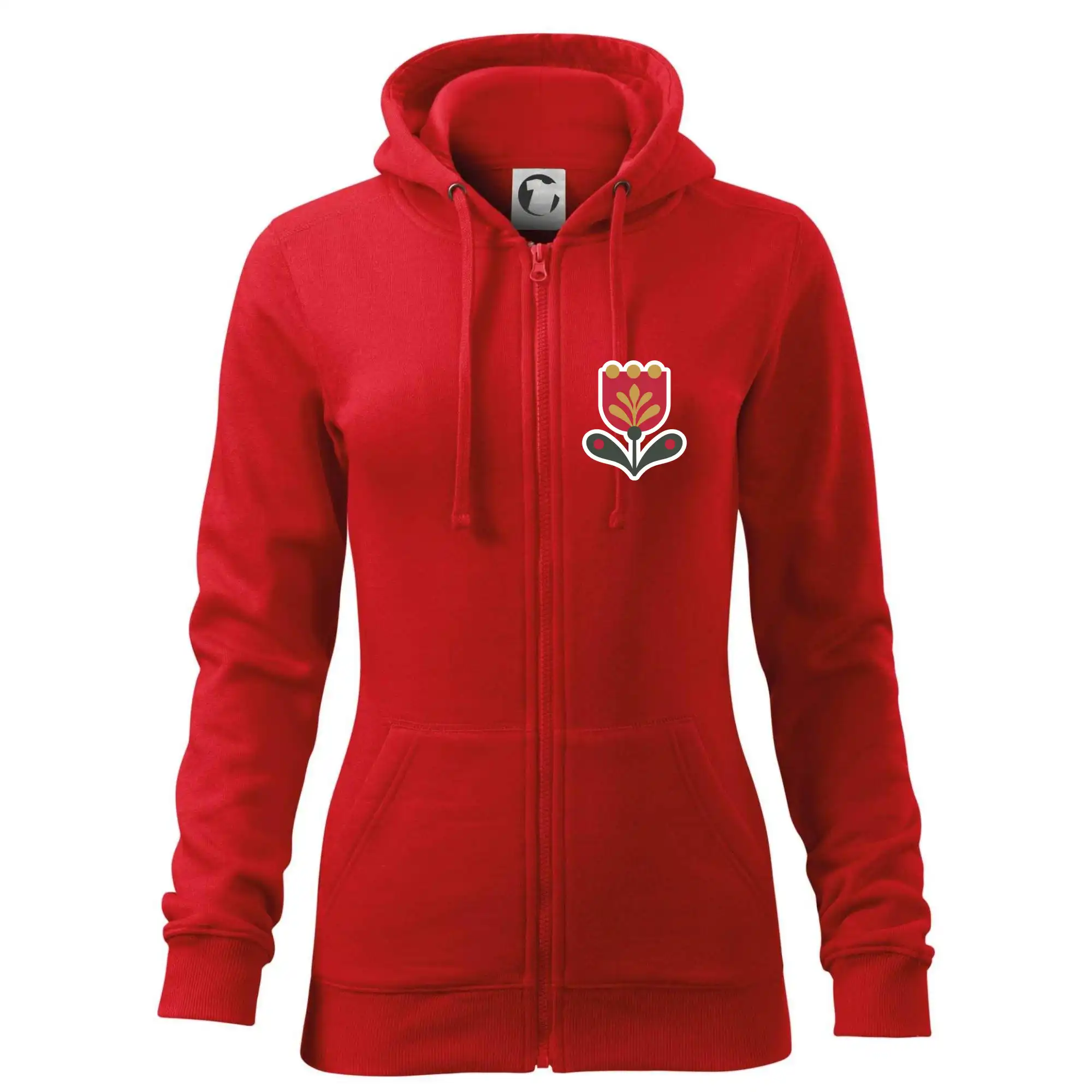 Folklor na prsu tulipán