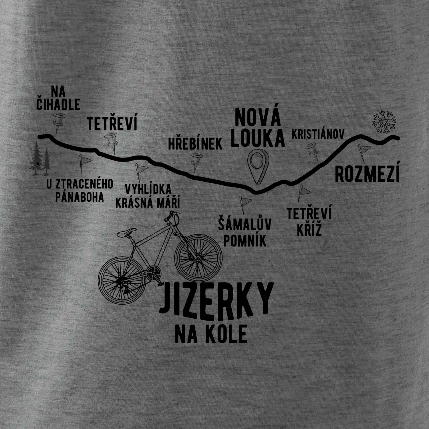 Jizerky na kole - horské kolo