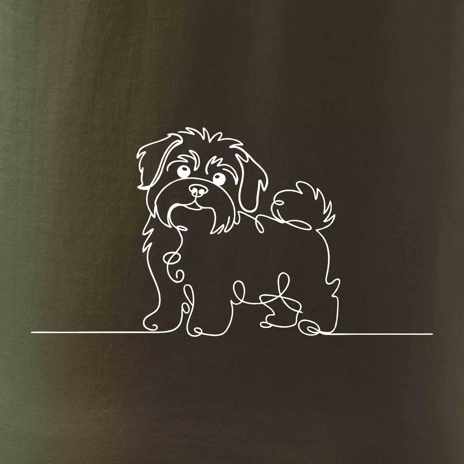 Havanský psík linka jedním tahem