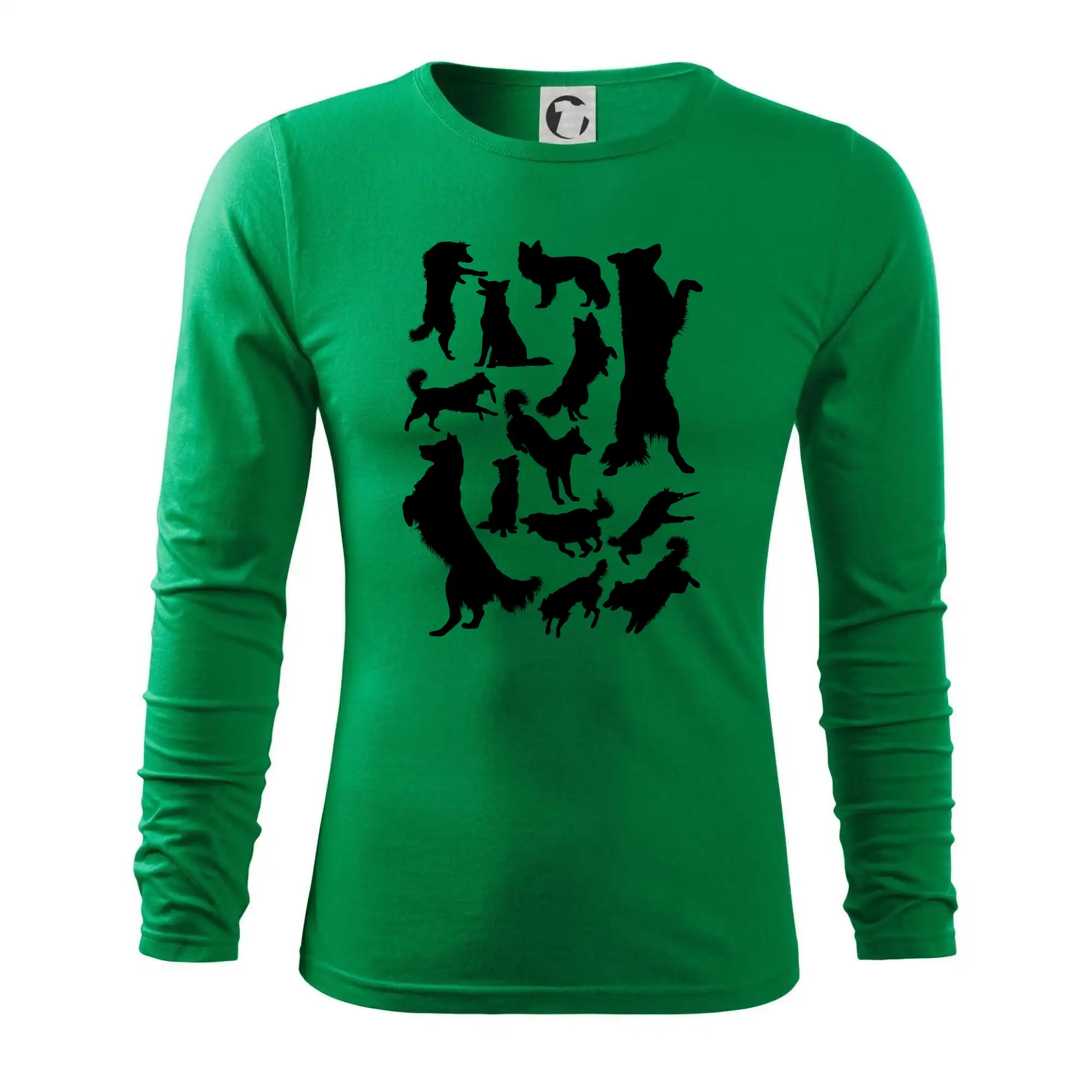 Border kolie siluety