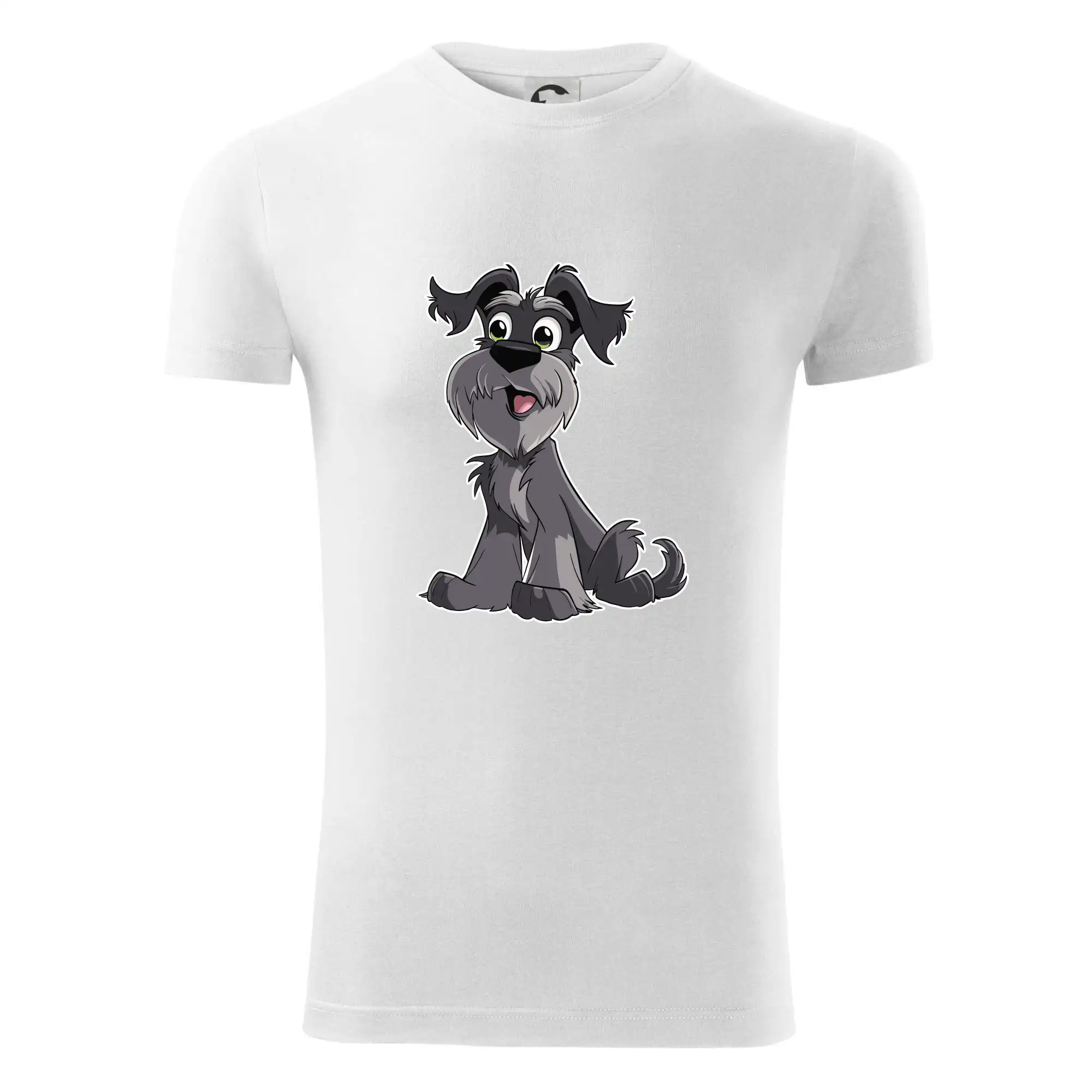 Knírač kreslený sedící