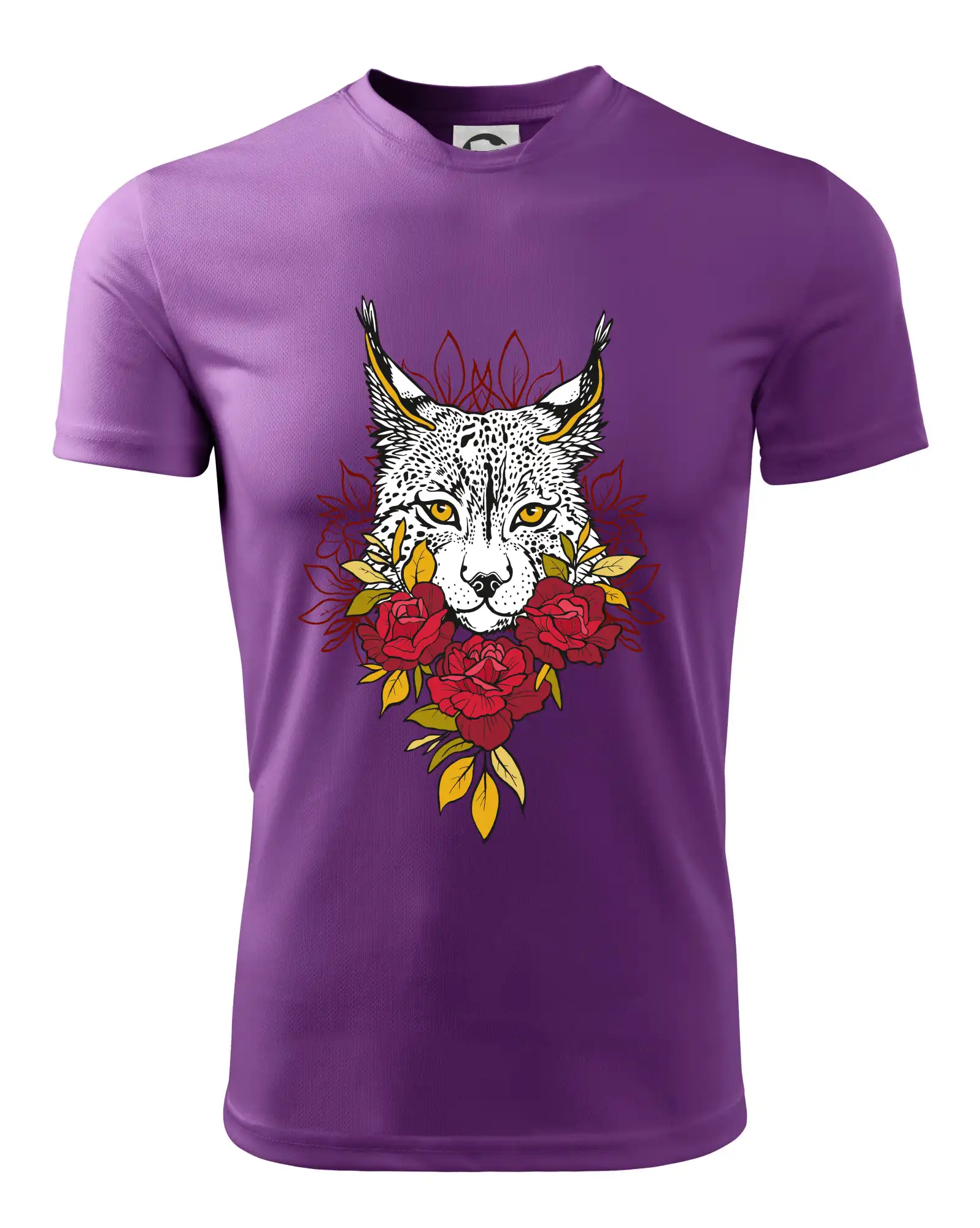 Rys s červenými růžemi  (Pecka design)
