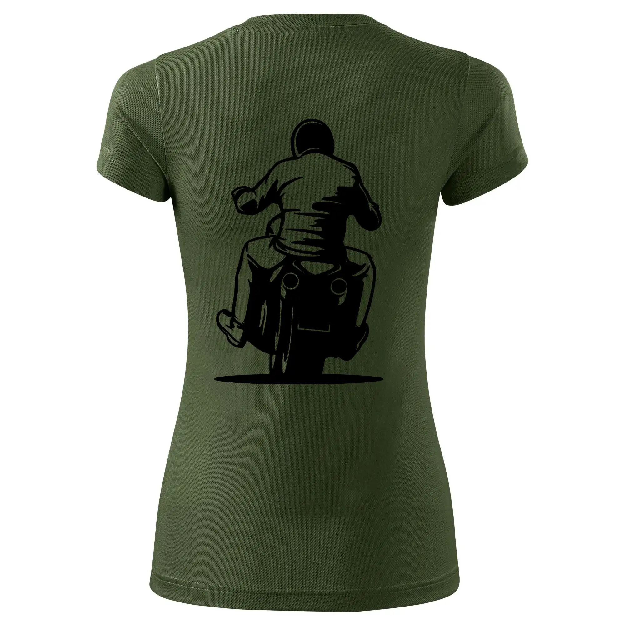 Motorkář na zádech - chopper