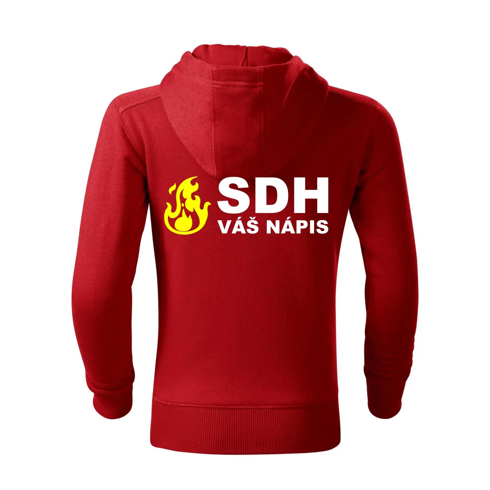 SDH nápis (oheň, název sboru - vlastní nápis)
