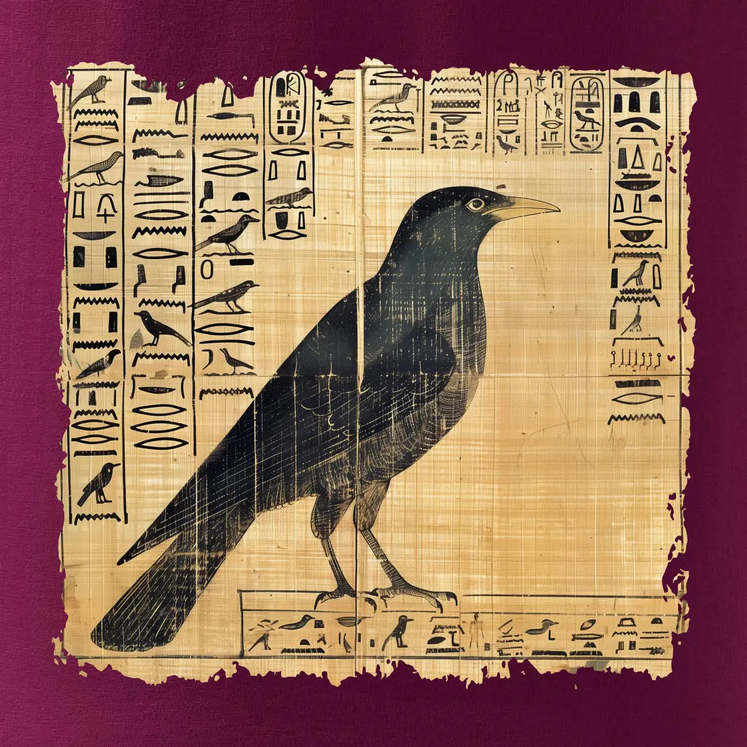 Egyptské hieroglyfy pták