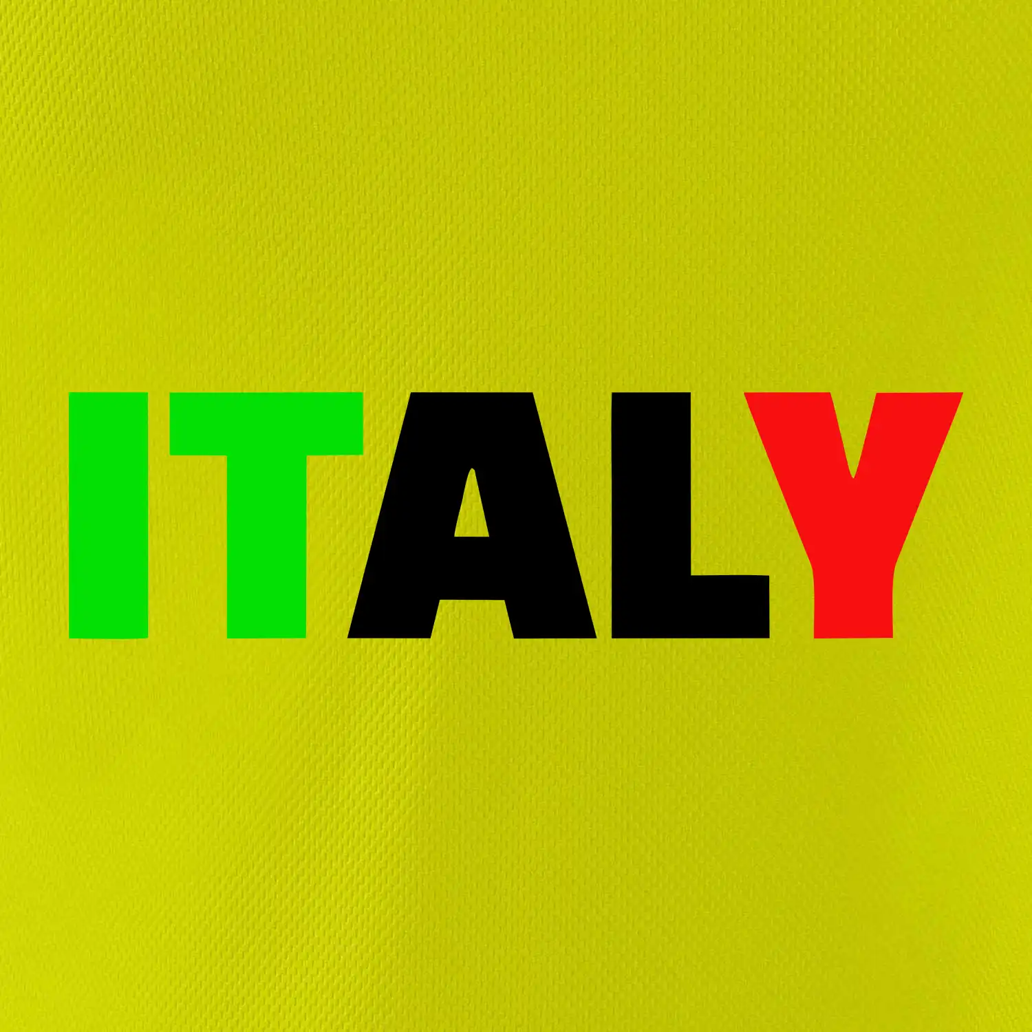 Italy Nápis