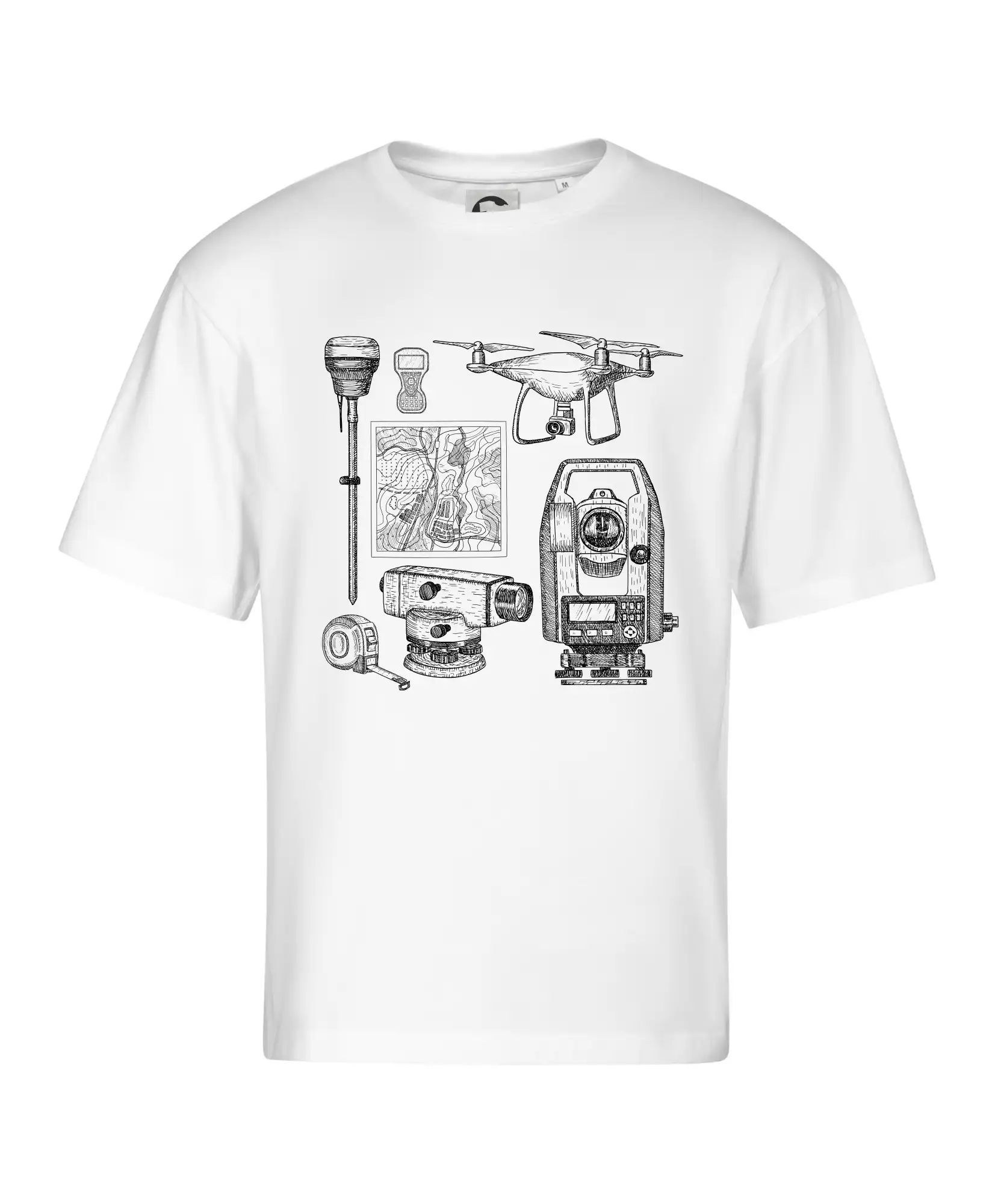 Geodet teodolit dron