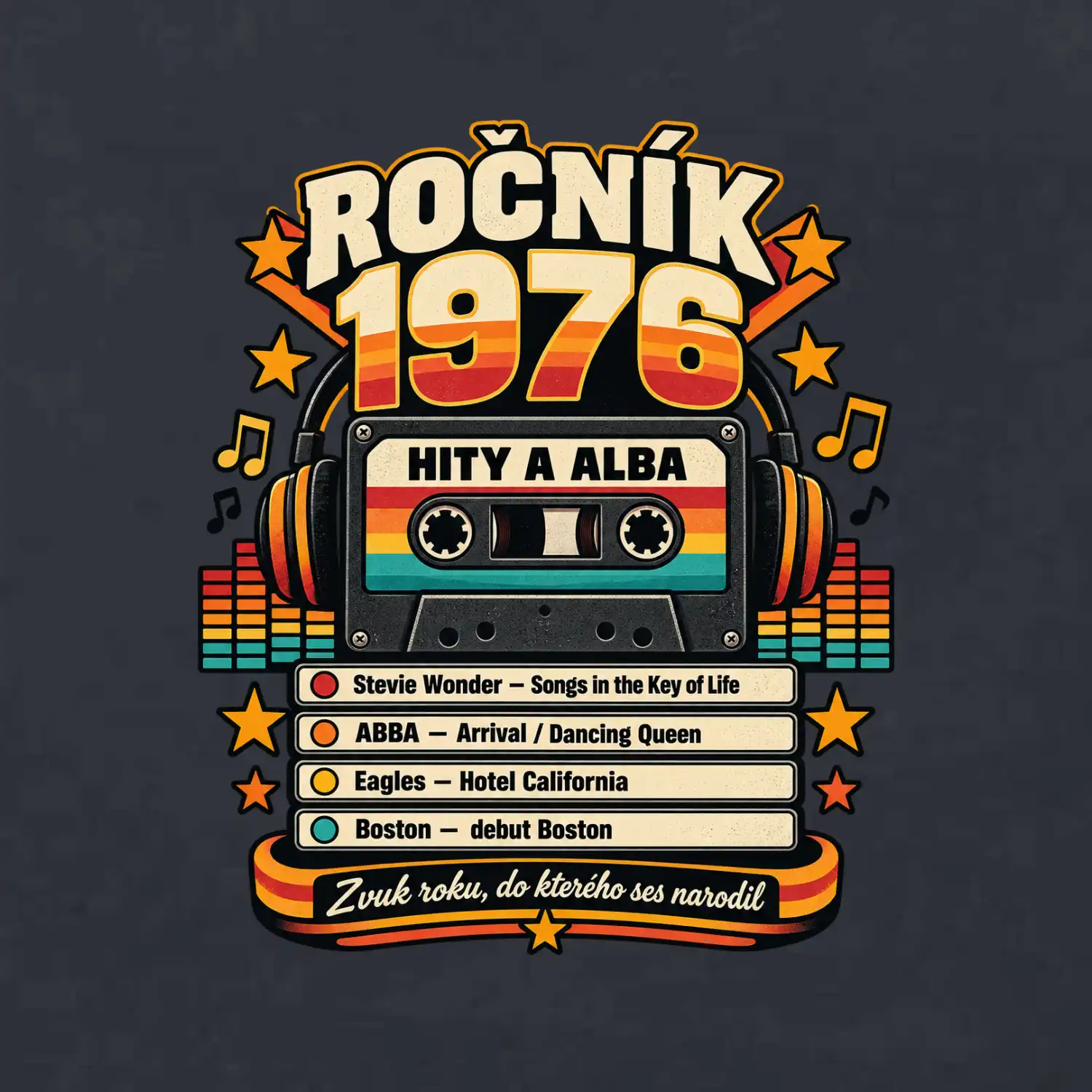 Ročník 1976 hity a alba