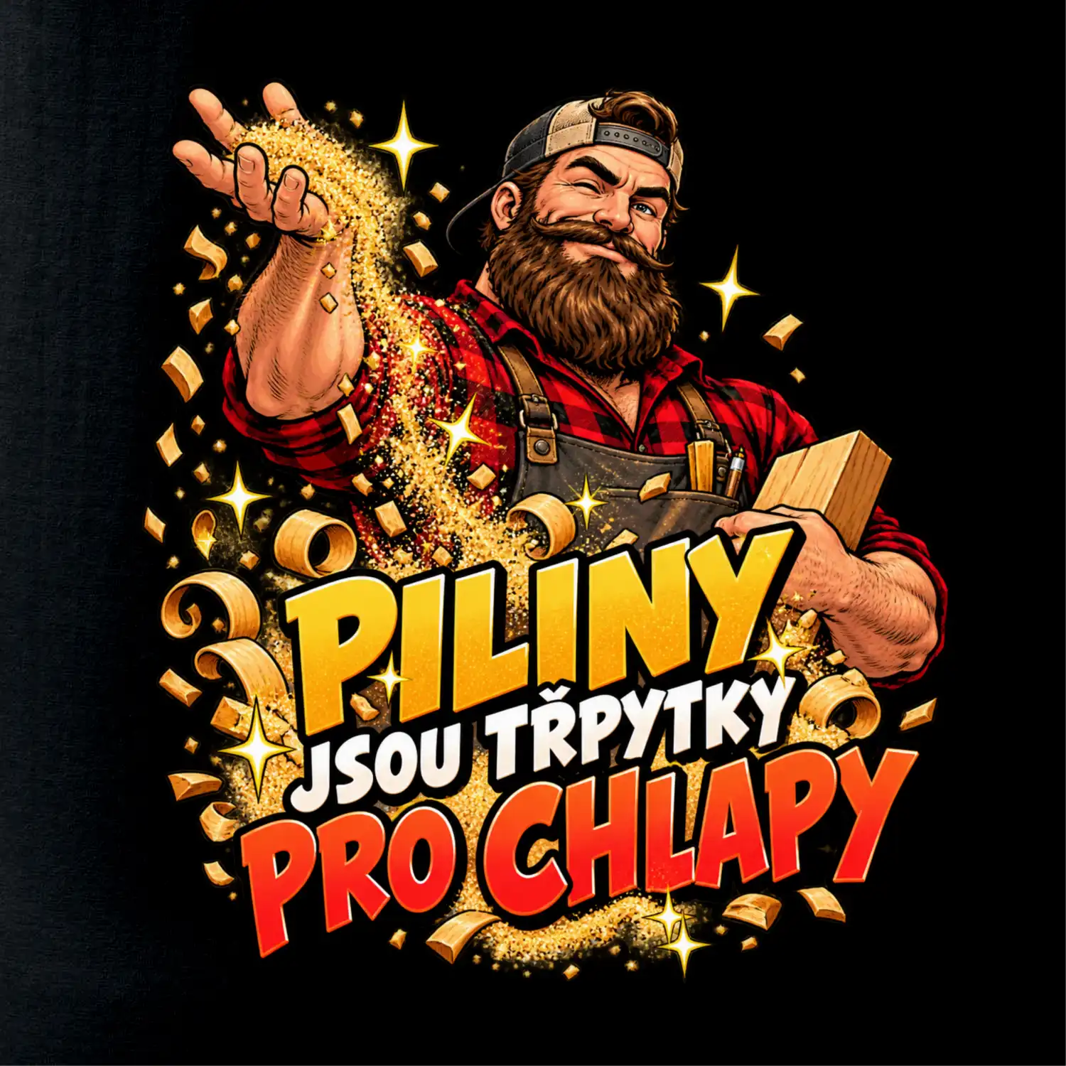 Piliny jsou třpytky pro chlapy - vousatý truhlář