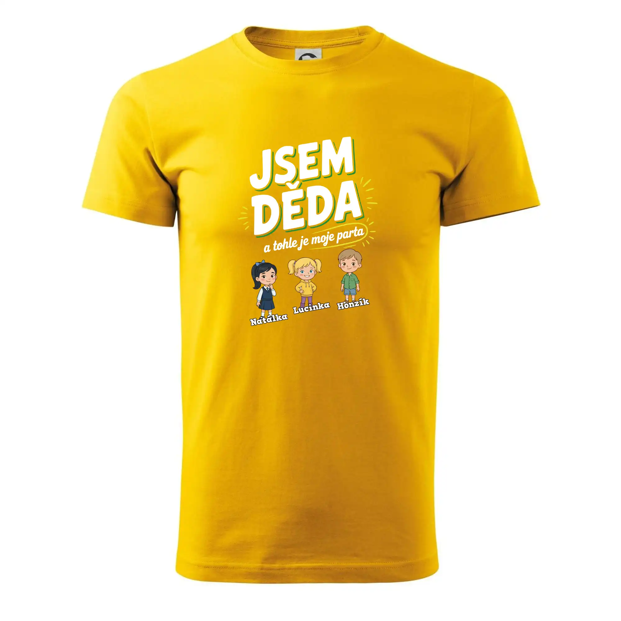 Děda a jeho parta (obrázky a jména vnuků)