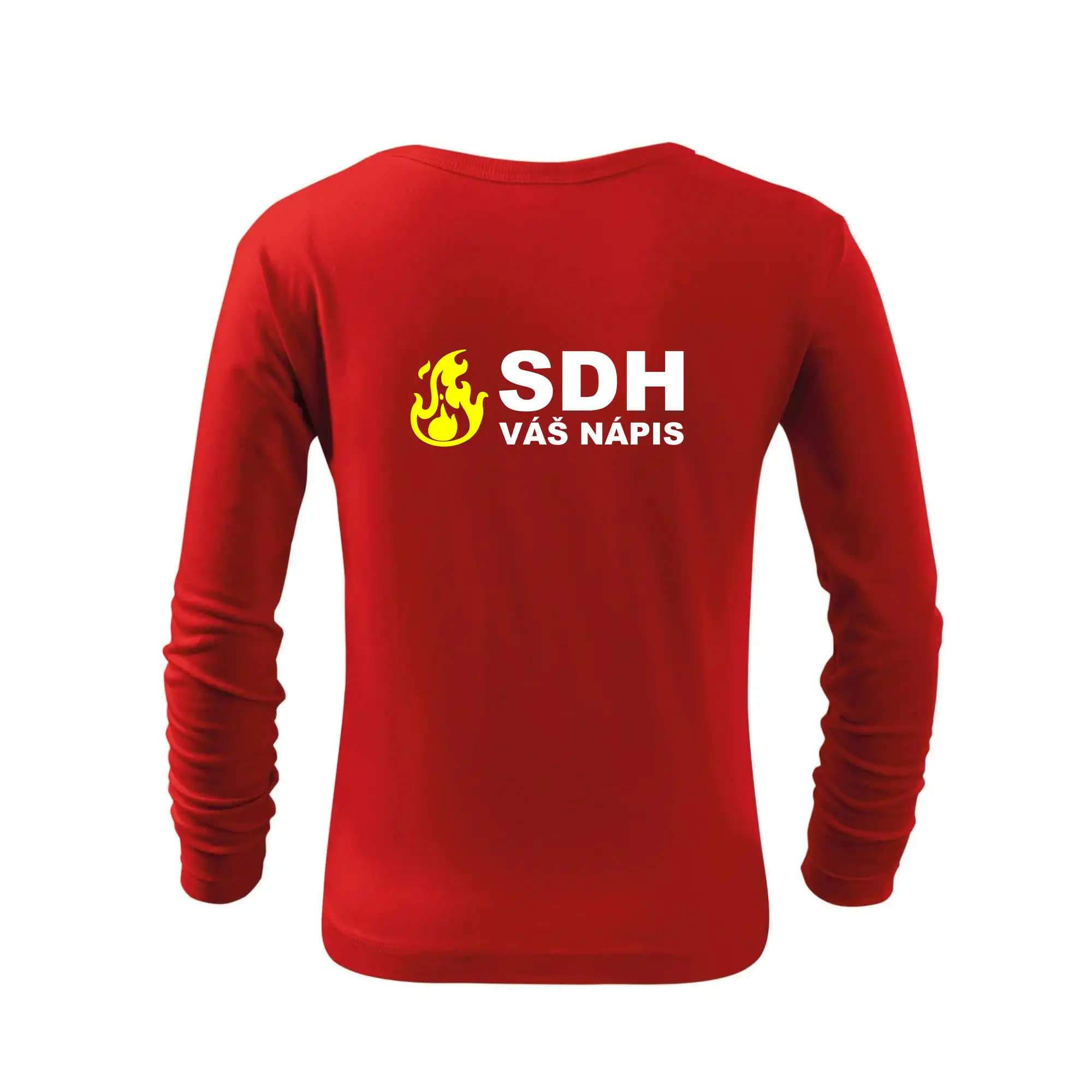 SDH nápis (oheň, název sboru - vlastní nápis)