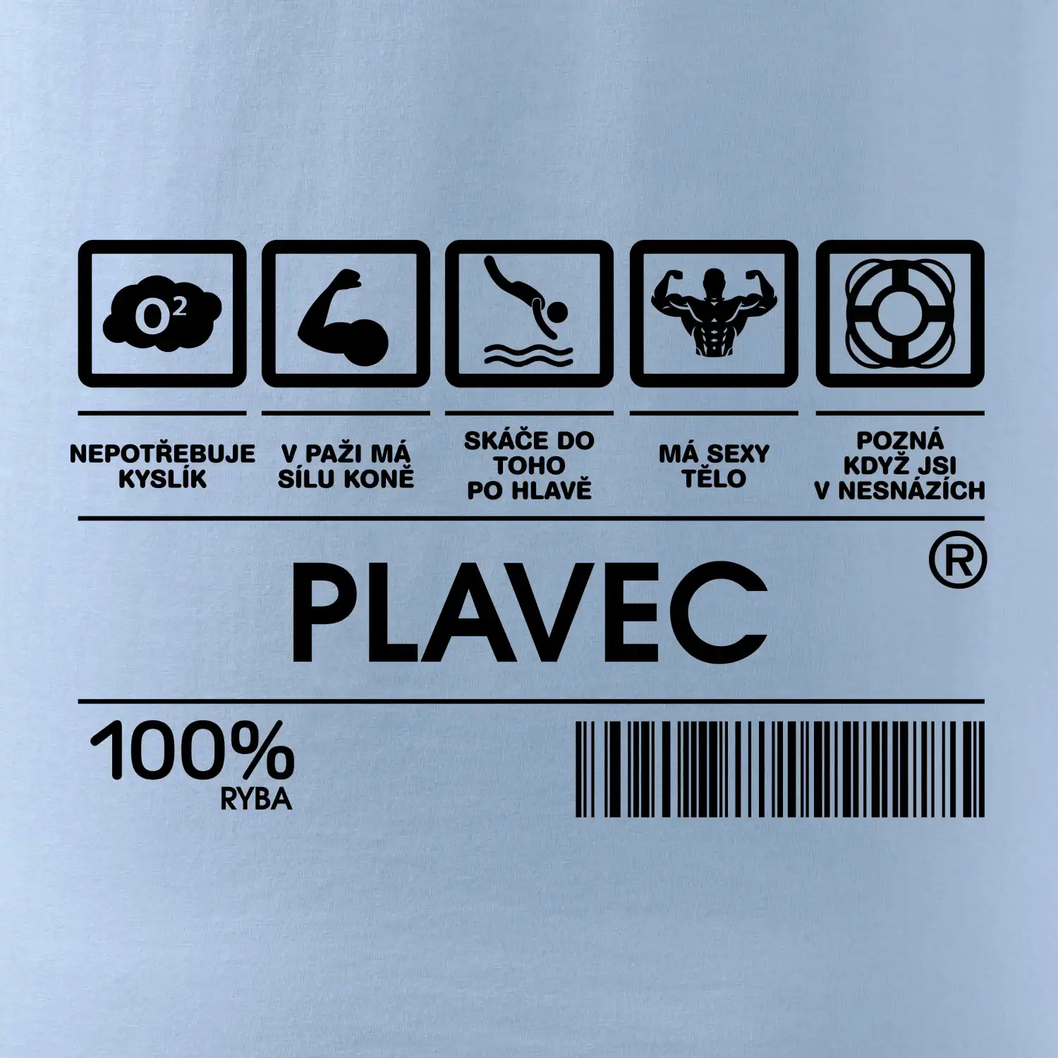 Čárový kód  - Plavec