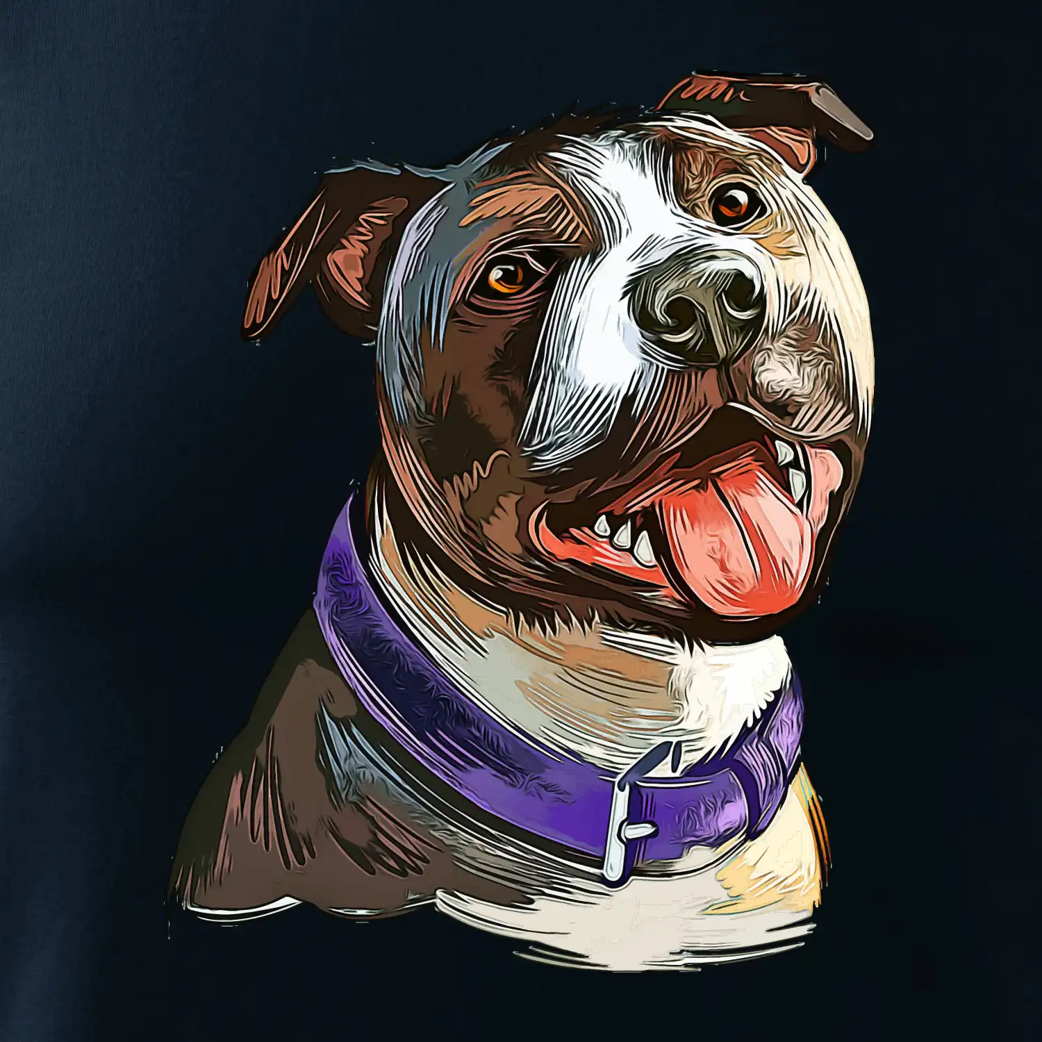 Americký stafordširský teriér  kreslený