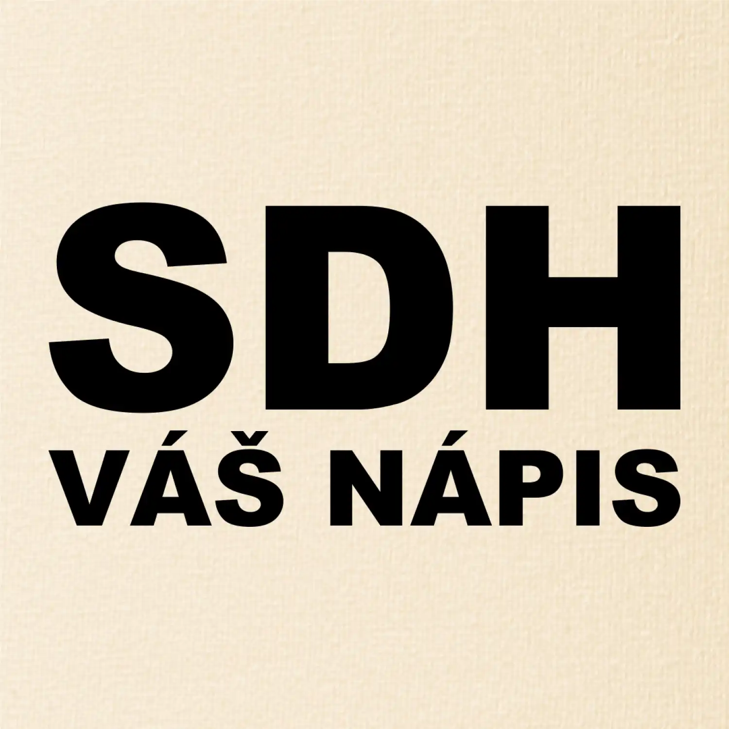 SDH nápis - vlastní nápis