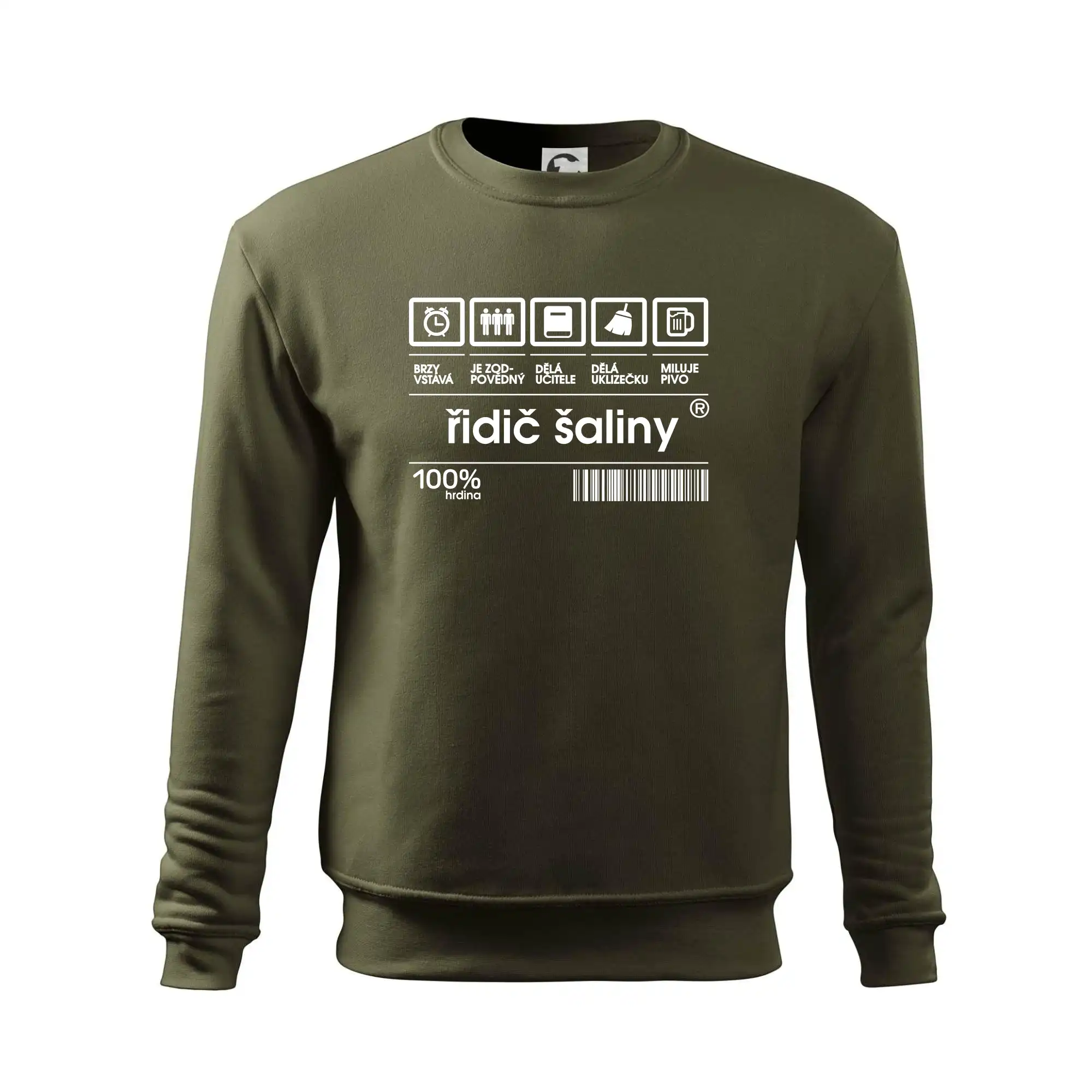 Čárový kód - řidič šaliny