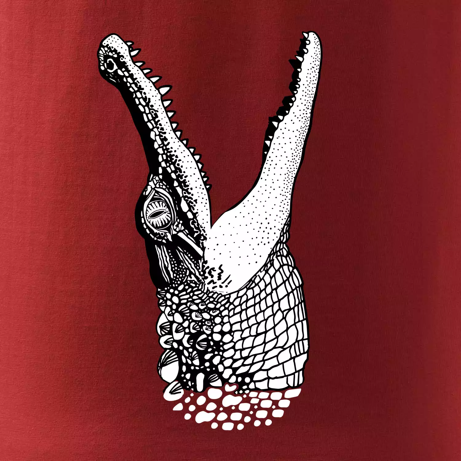 Krokodýl kreslený (Pecka design)