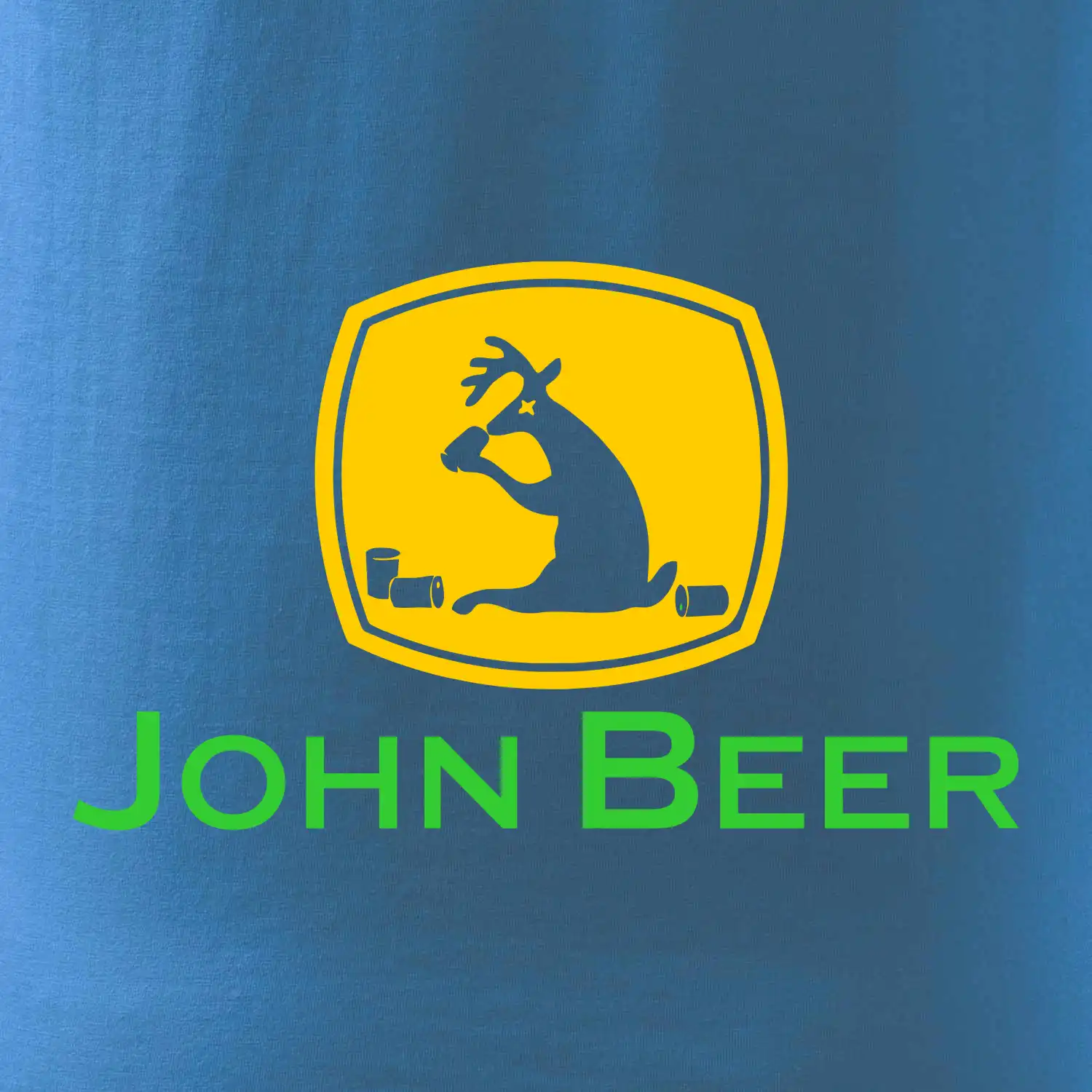John Beer jelen s pivem