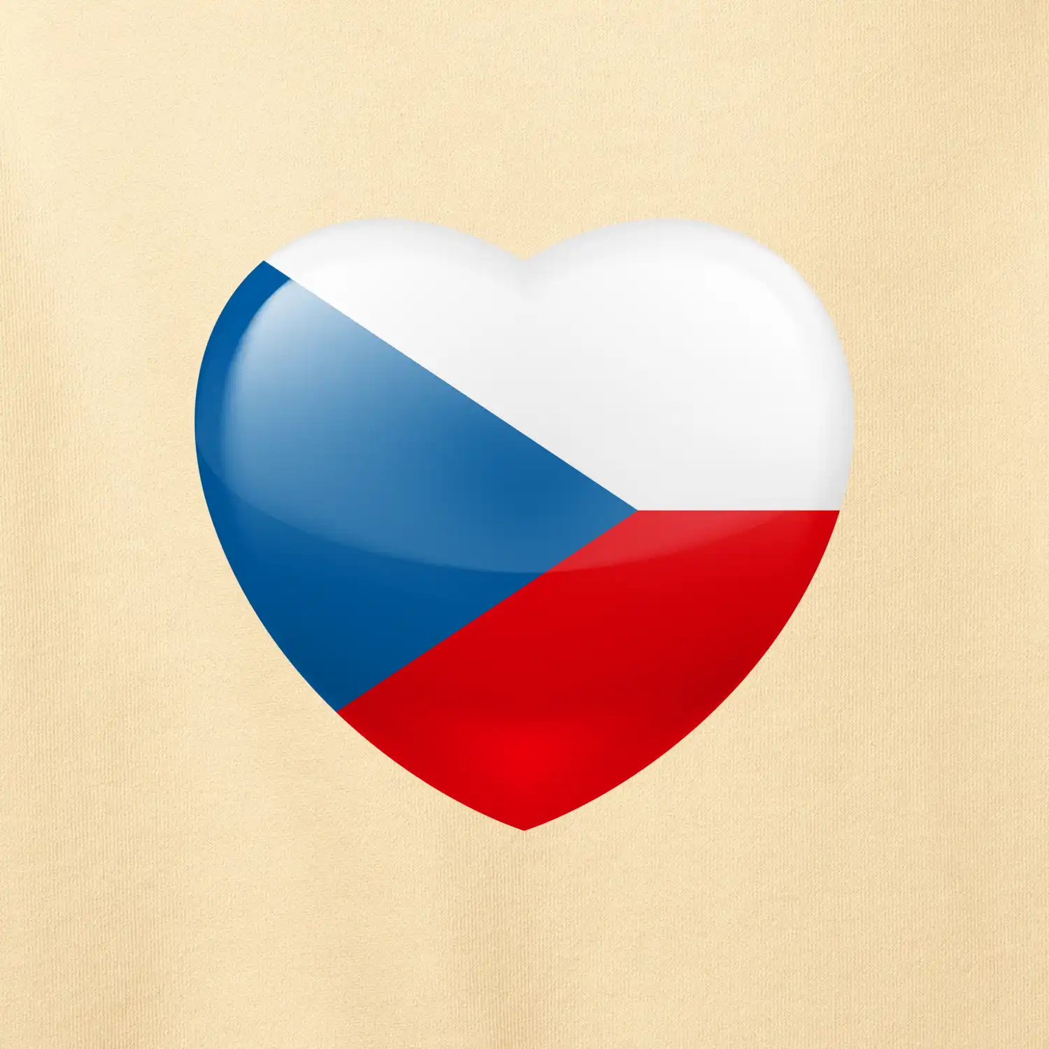 České srdce - vlajka