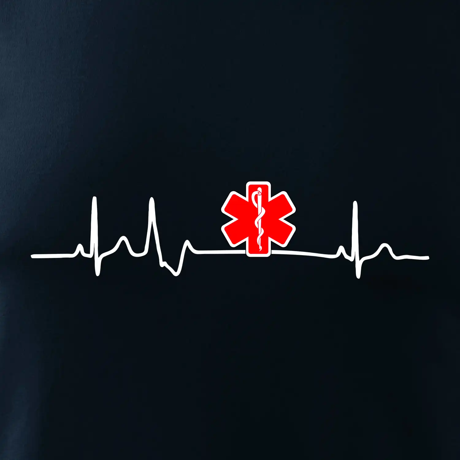 EKG rescue červená hvězda