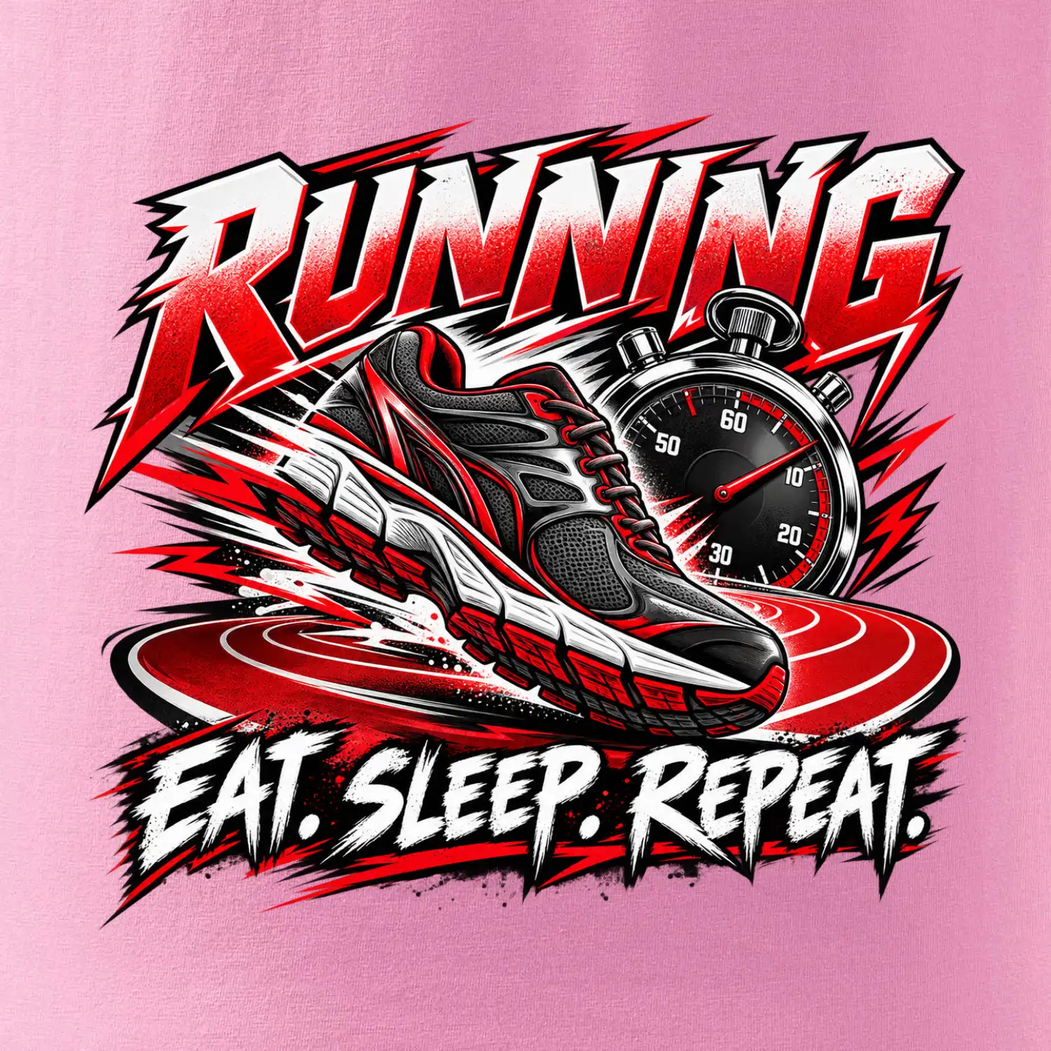 Běžecká bota se stopkami eat sleep repeat