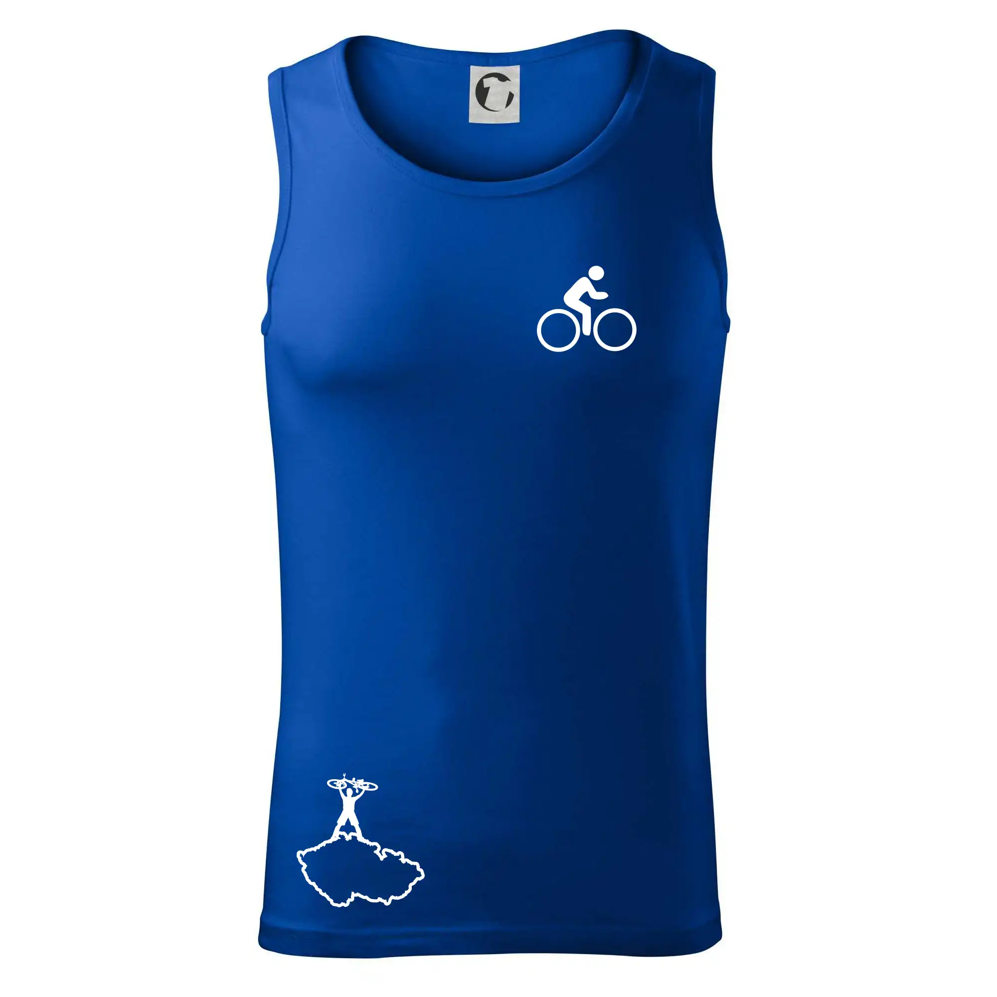 Mapa ČR + kolo na prsu