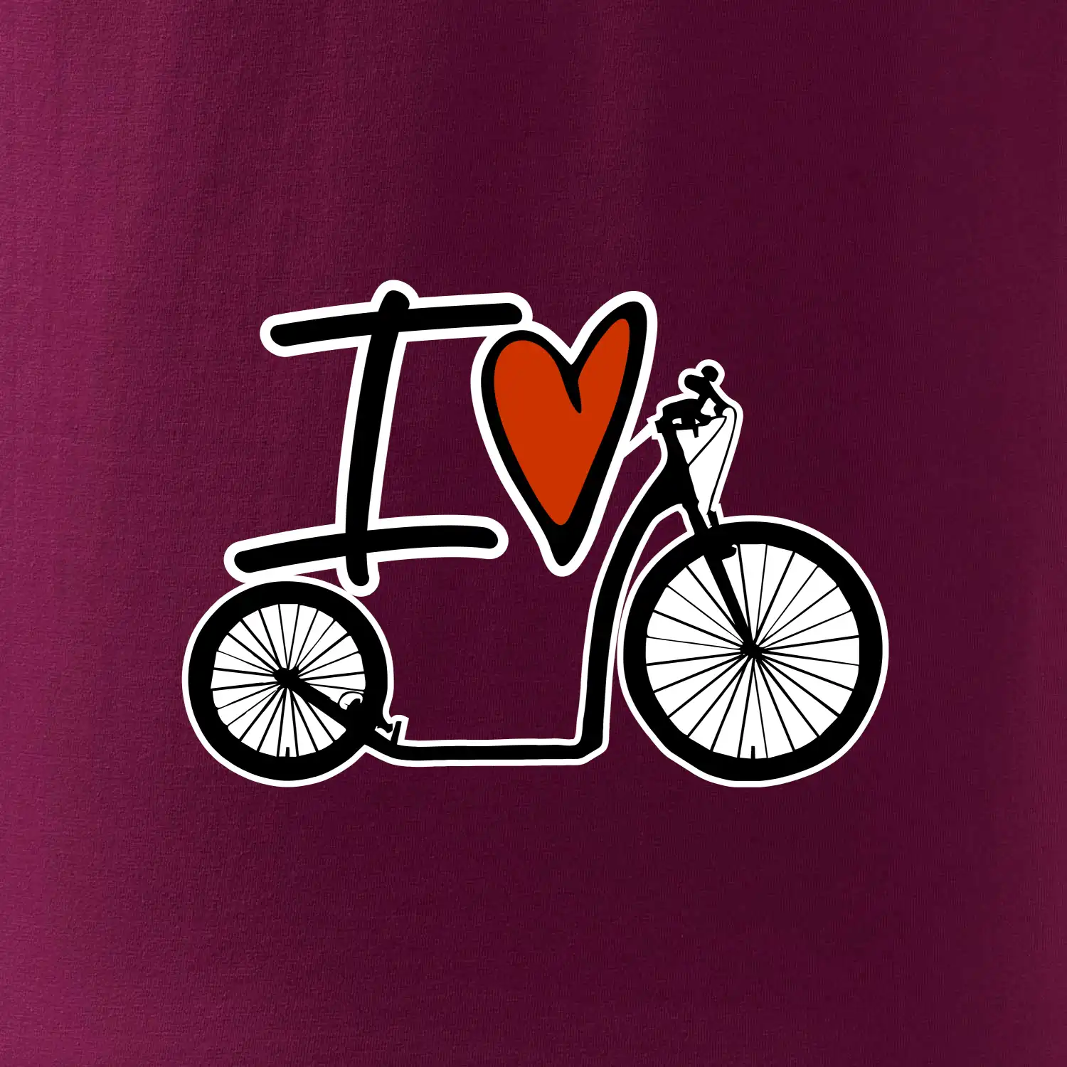 I love koloběžka velké a malé kolo