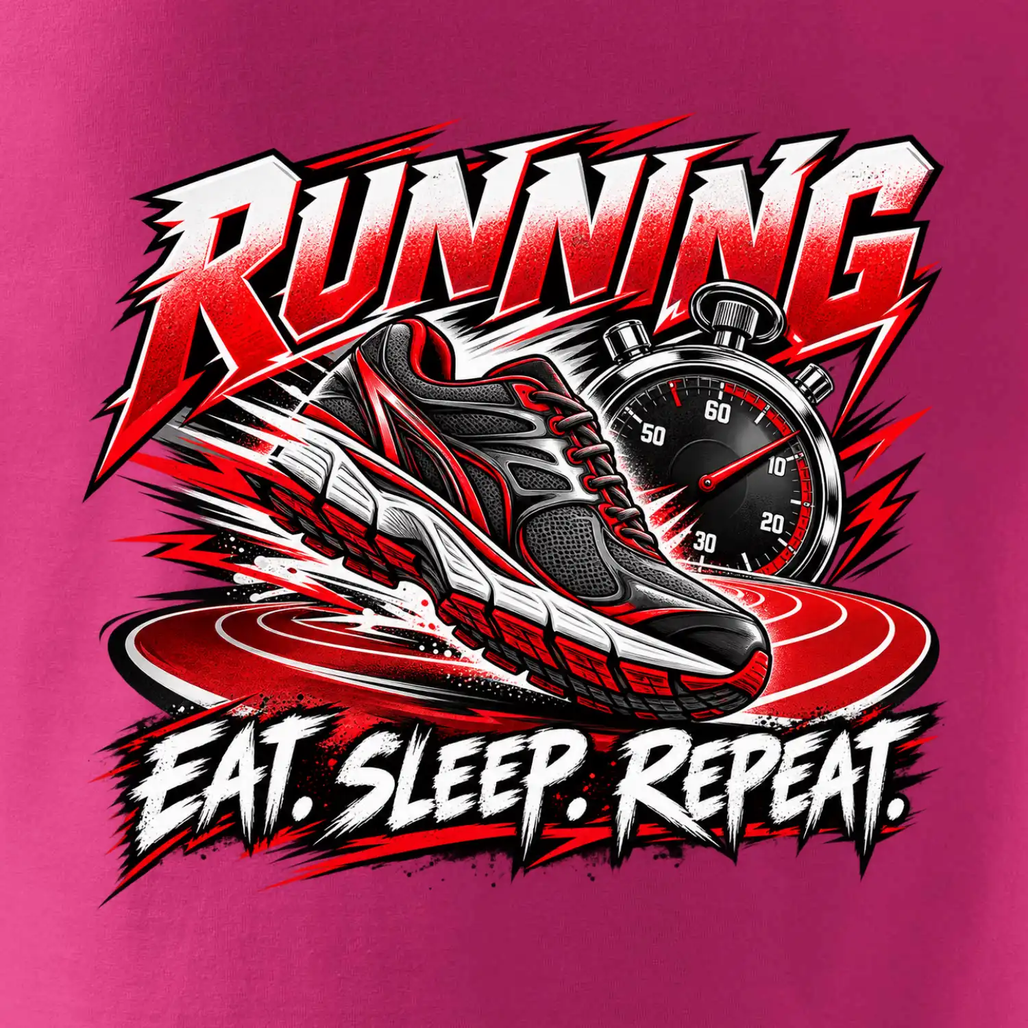 Běžecká bota se stopkami eat sleep repeat