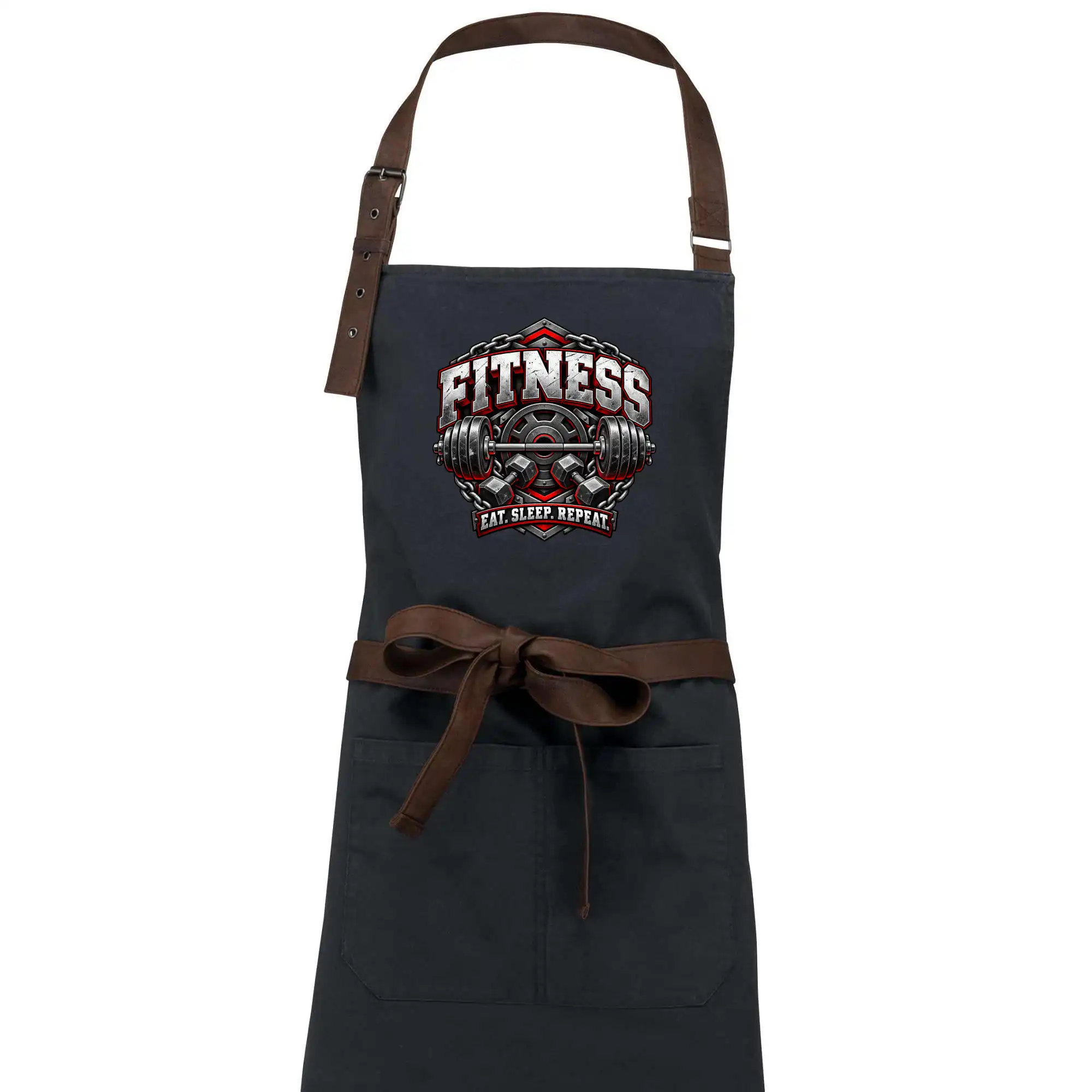 Fitness činka a závaží eat sleep repeat