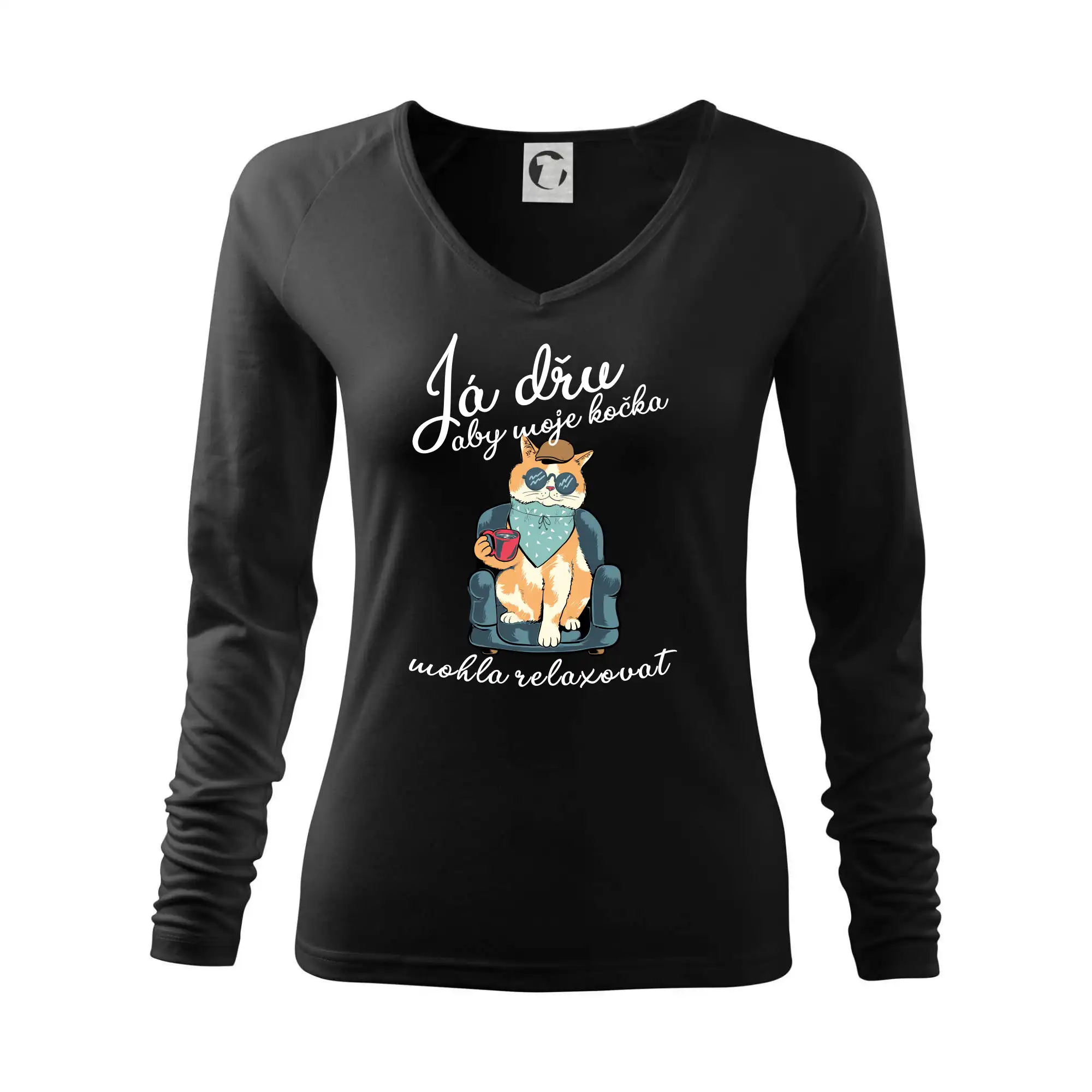Já dřu, aby moje kočka mohla relaxovat