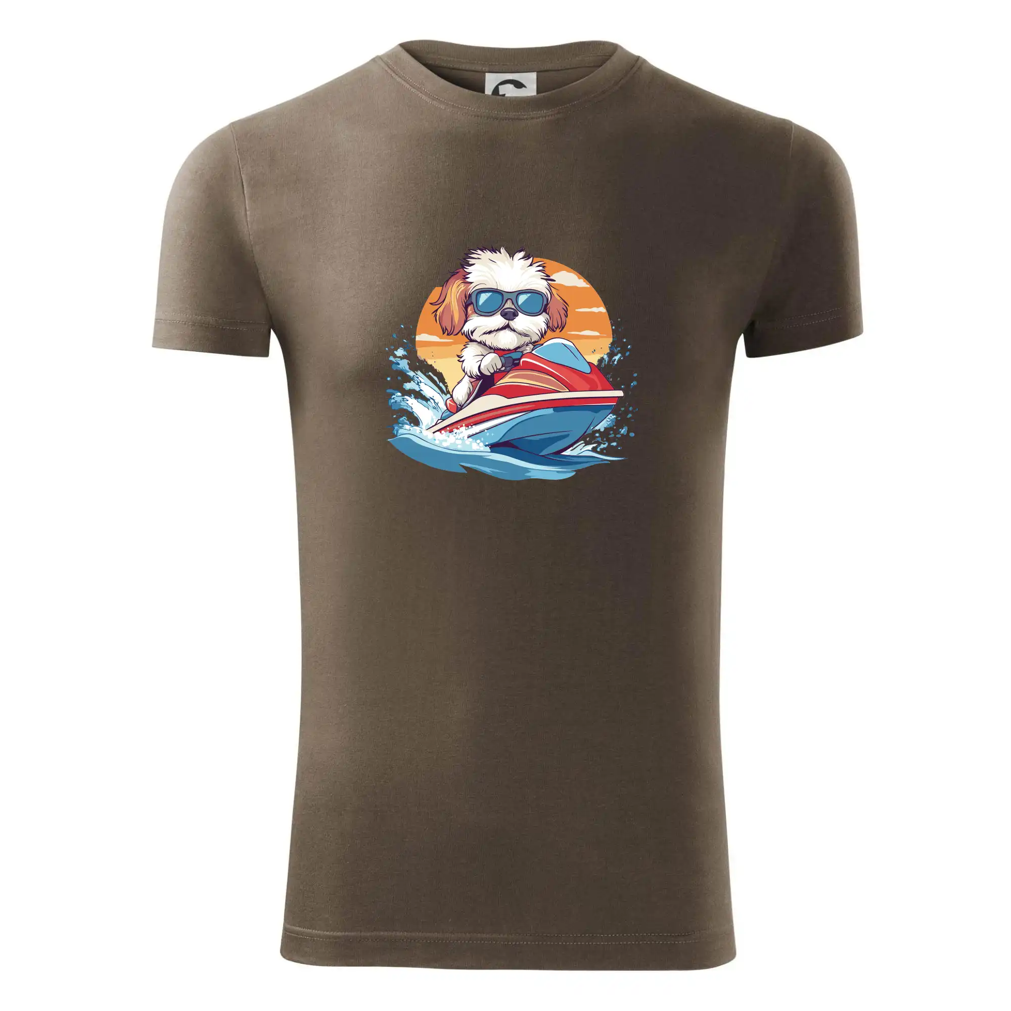 Bišonek na vodním skútru