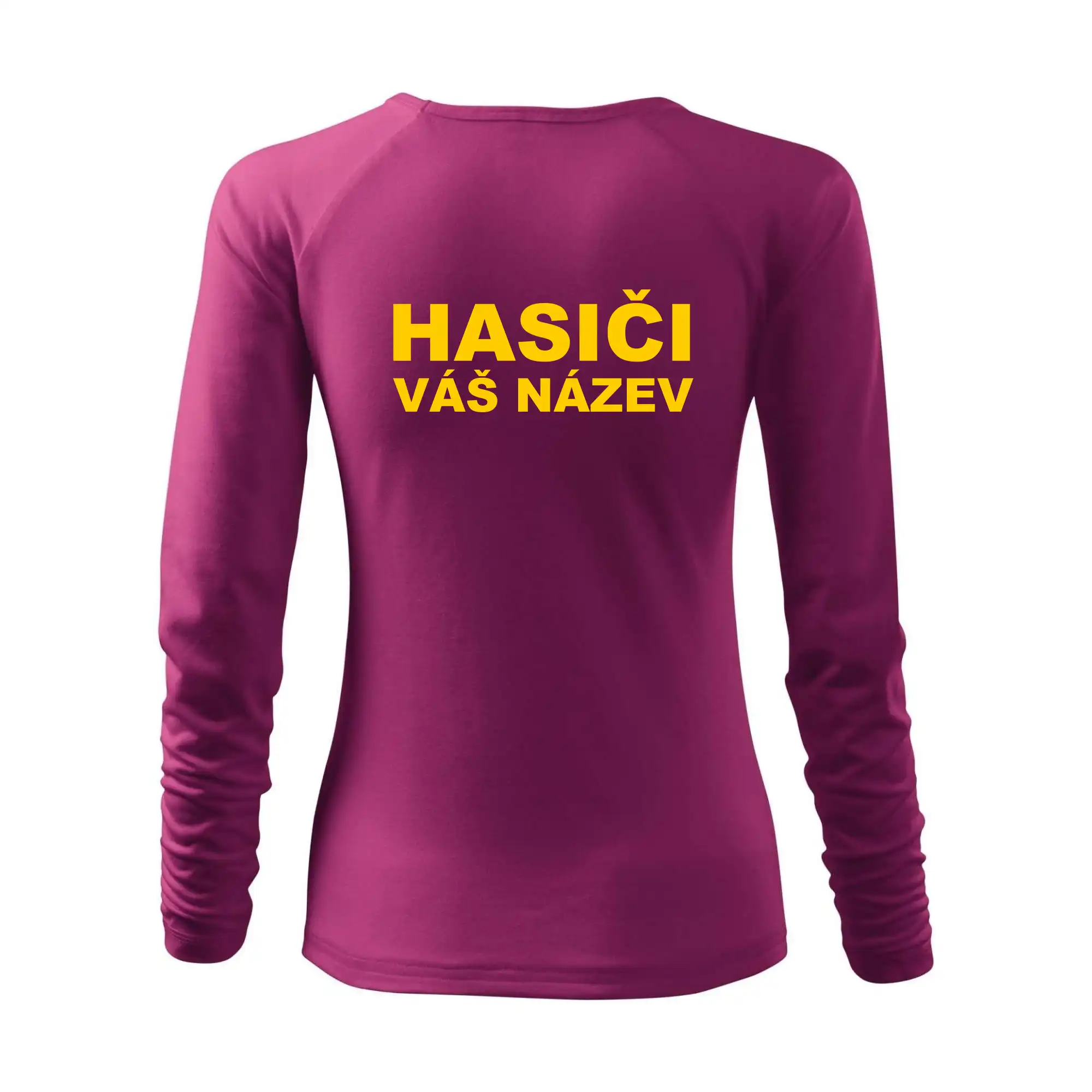 Hasiči - žlutý nápis - váš název sboru