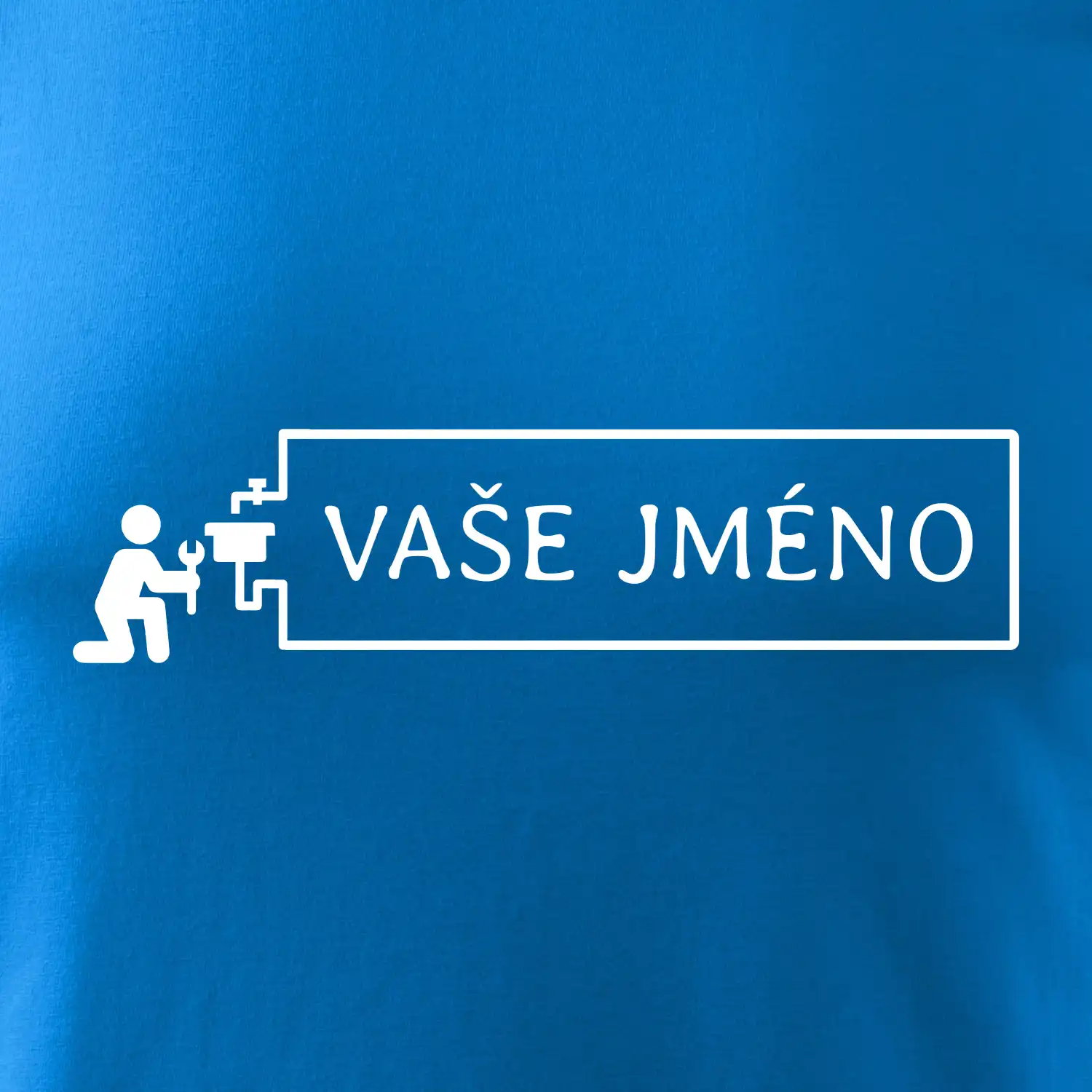 Instalatér - jméno v rámečku