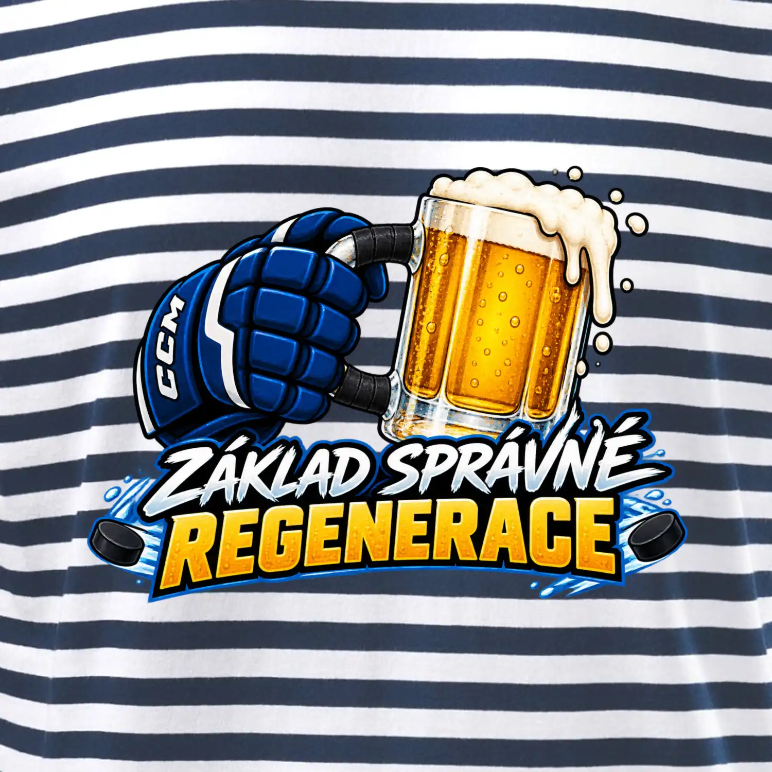 Hokejová regenerace s pivem