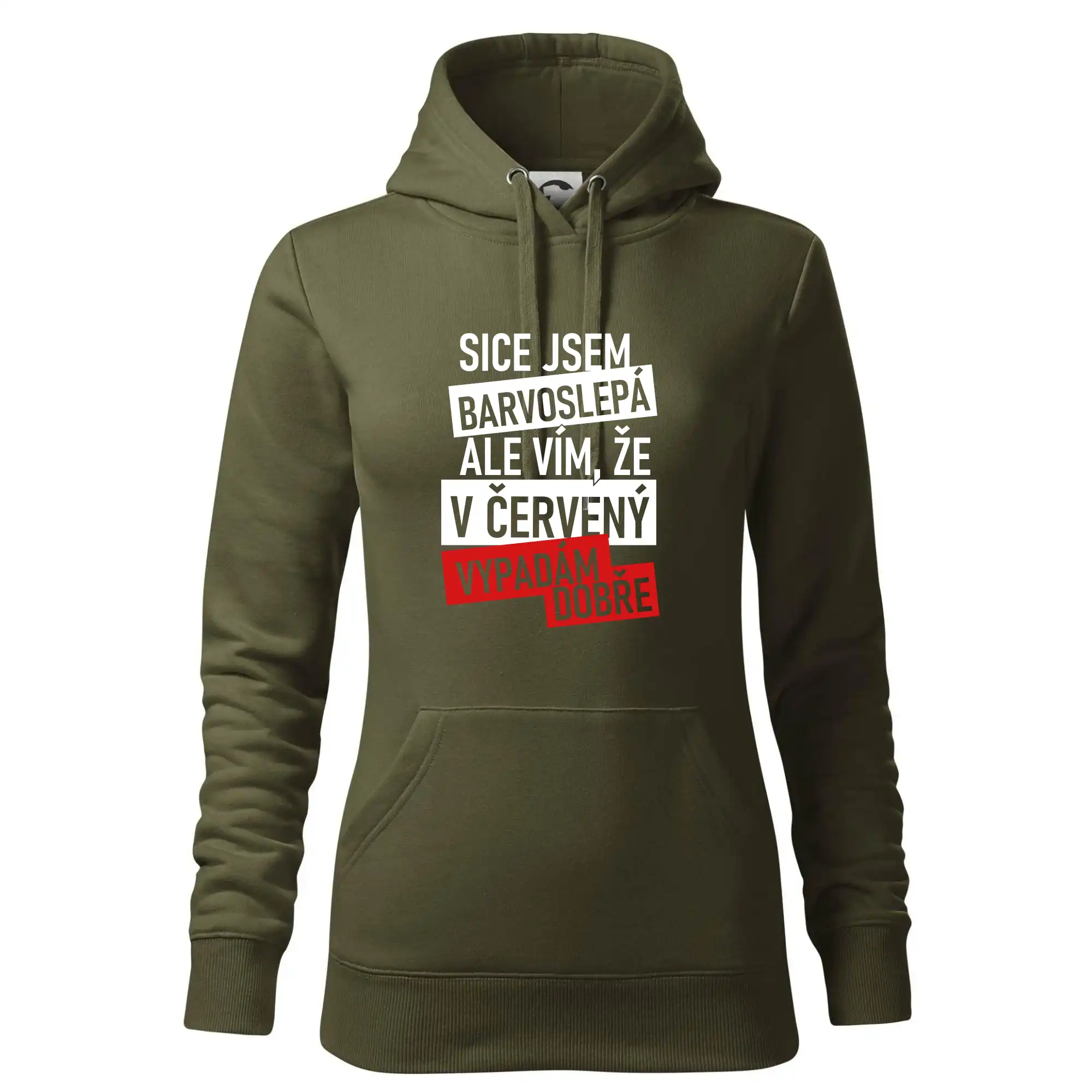 Sice jsem barvoslepá, ale vím, že v červené vypadám dobře