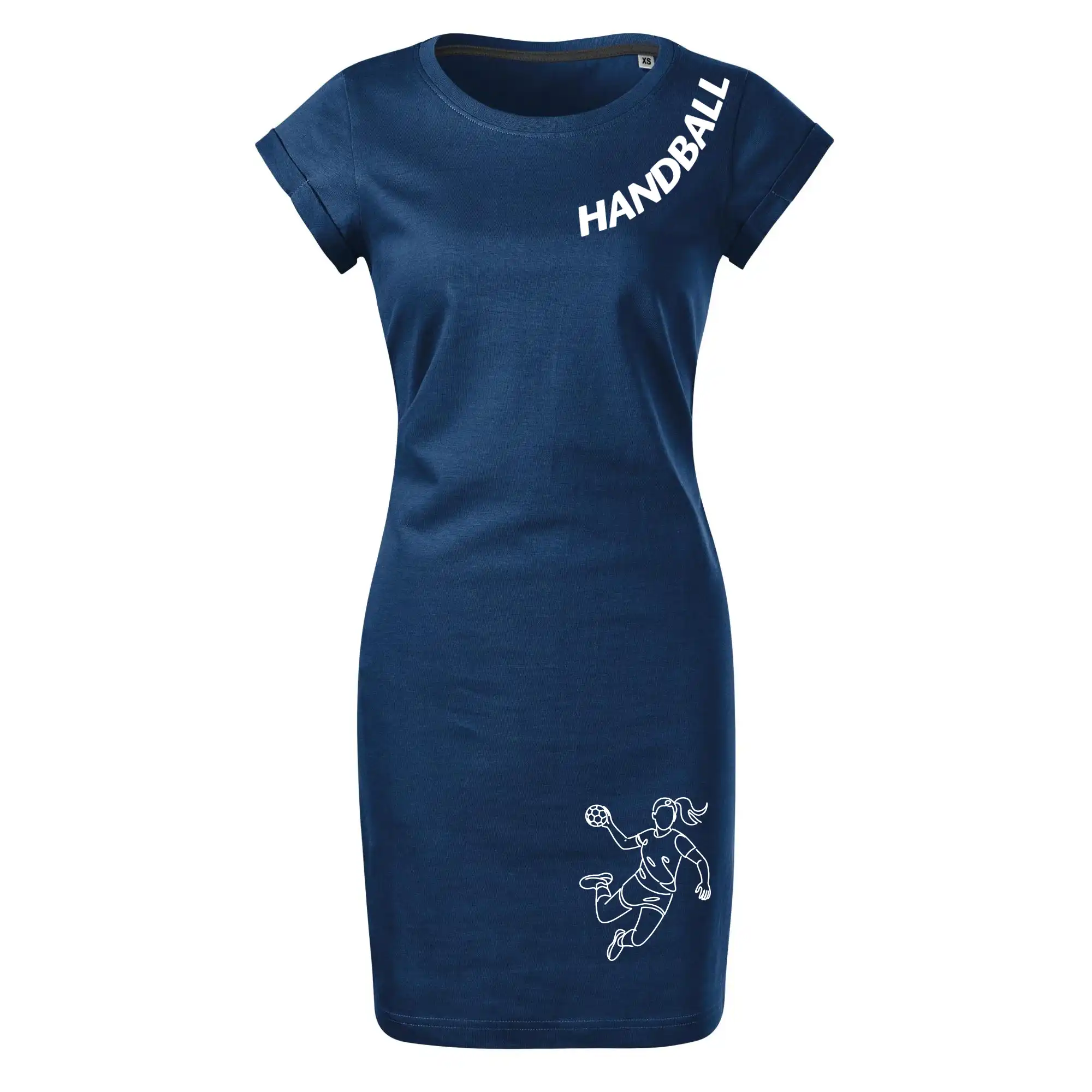 Handball nápis šikmo  - holka