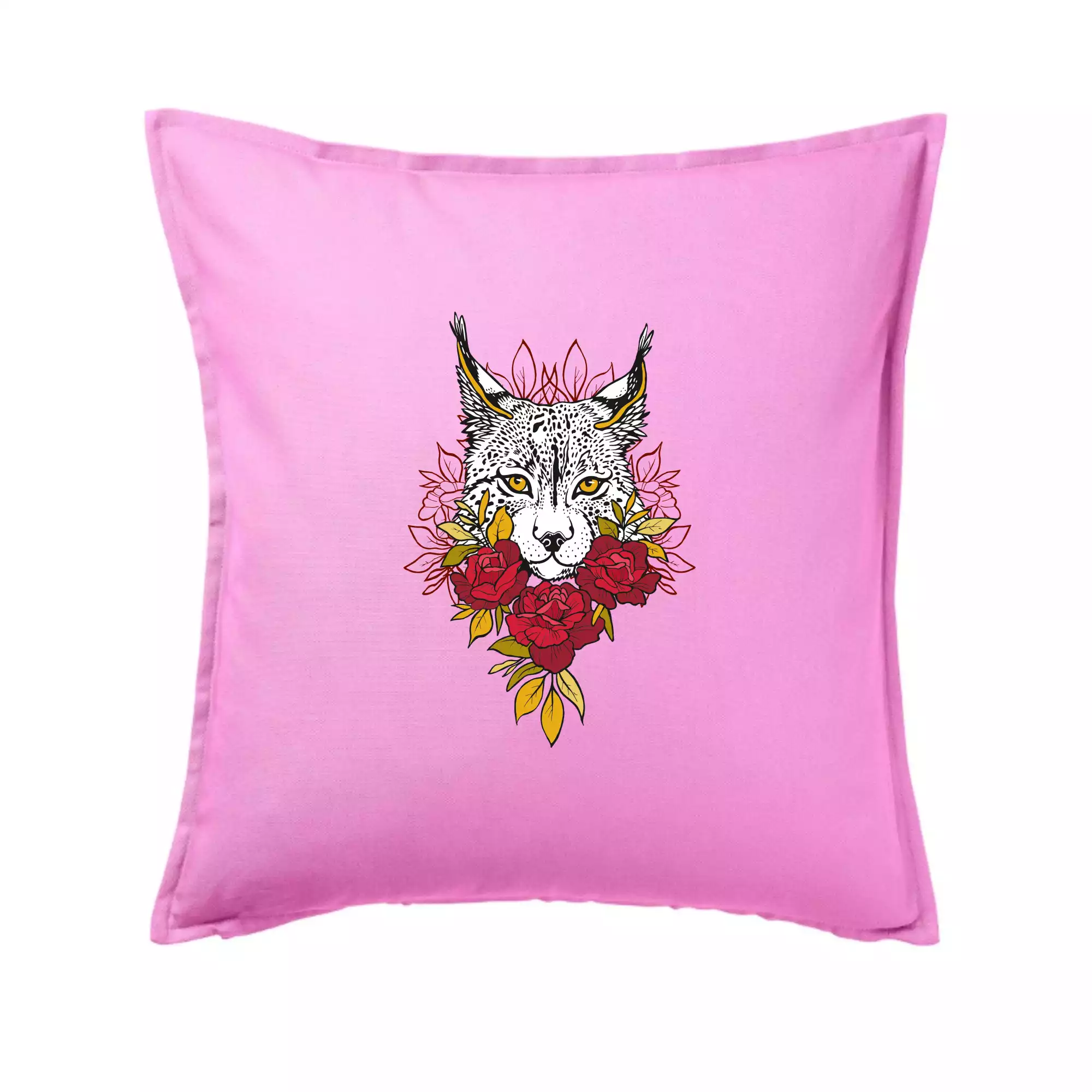 Rys s červenými růžemi  (Pecka design)