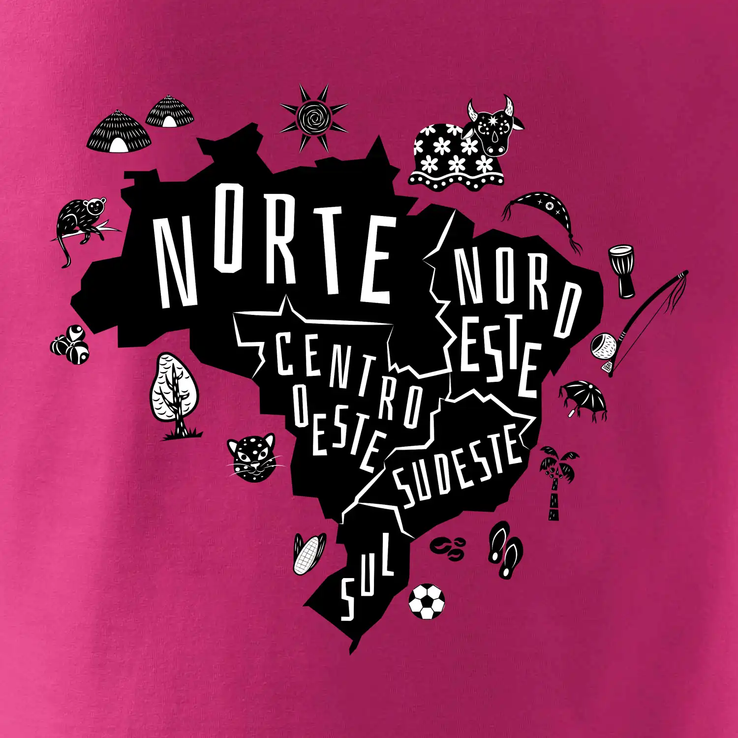 Brazílie mapa a zvyky