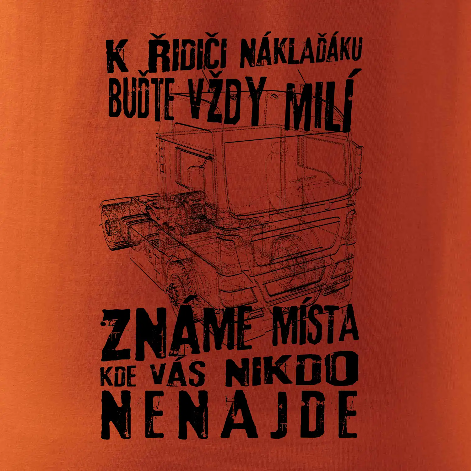 K řidiči náklaďáku buďte vždy milý