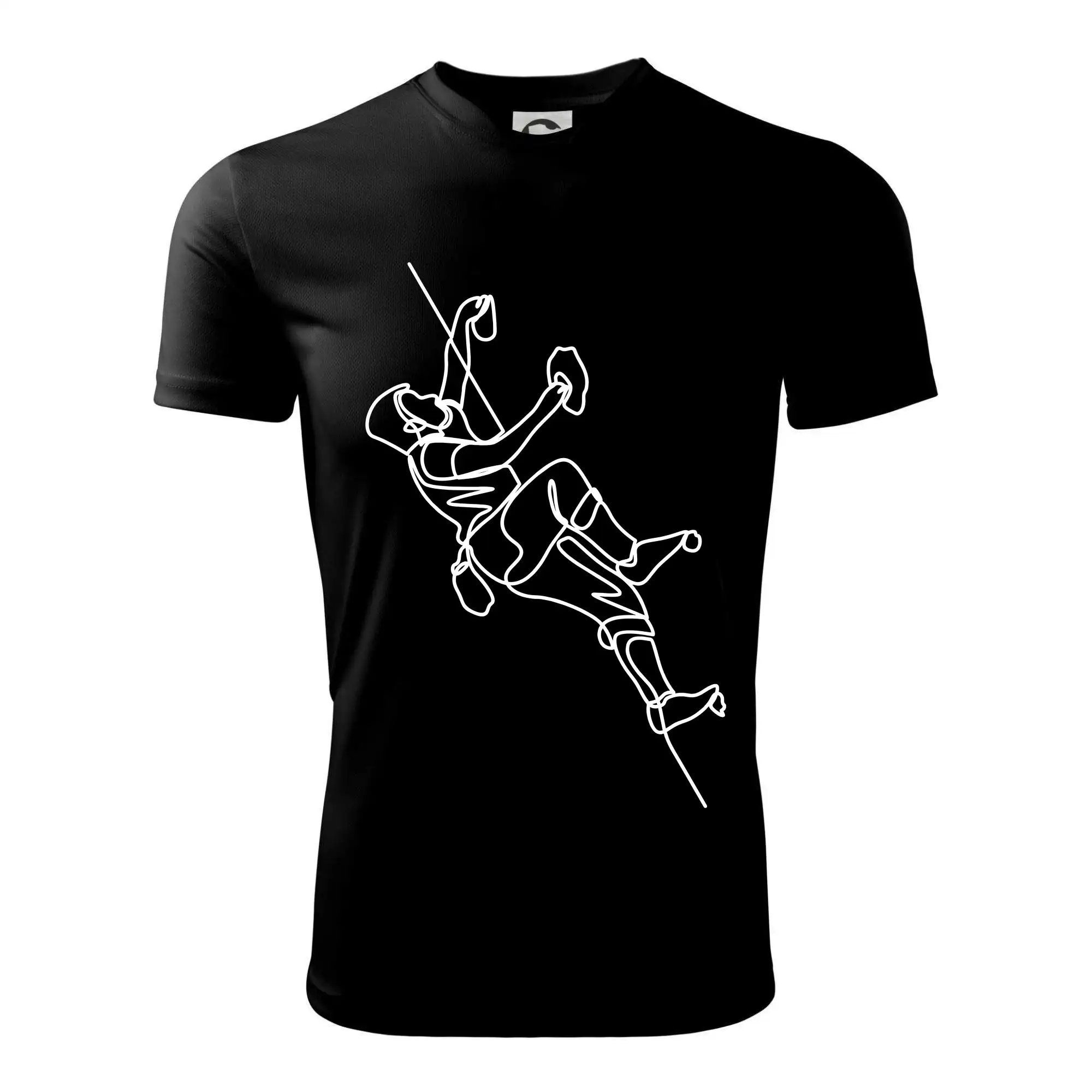 Lezecká stěna jedním tahem