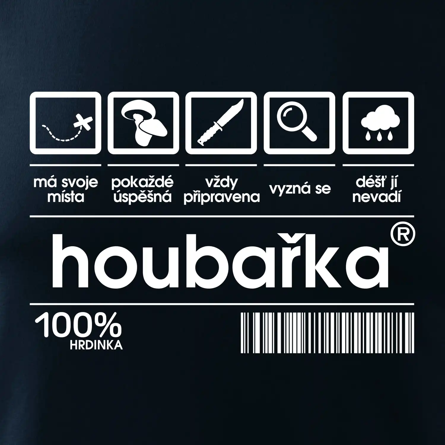 Čárový kód - Houbařka