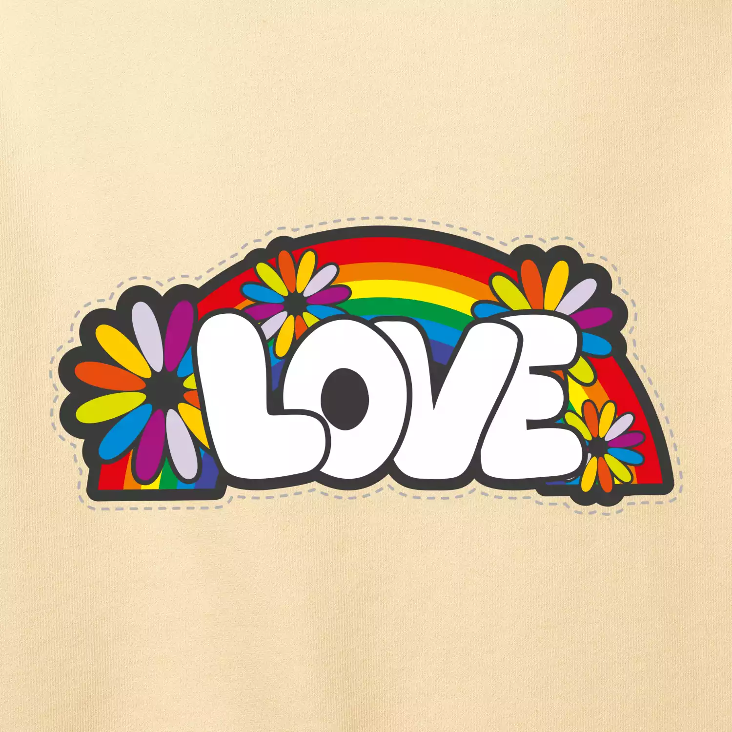Love s duhou v pozadí