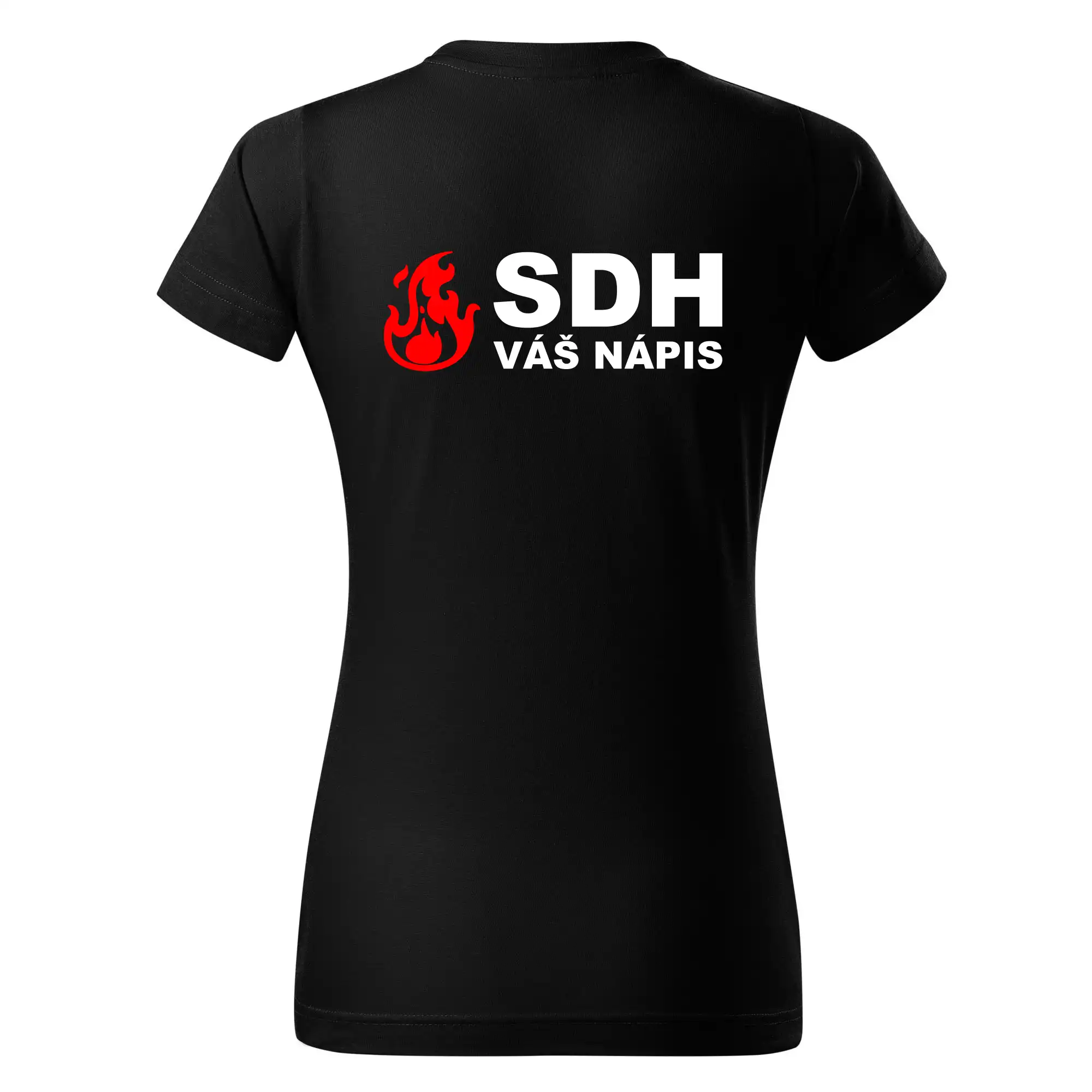 SDH nápis (oheň, název sboru - vlastní nápis)