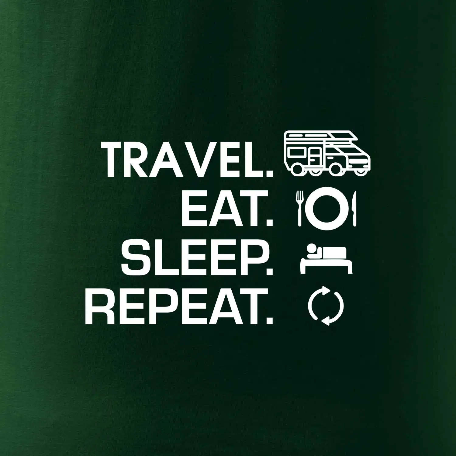 Eat sleep travel - alkovna
