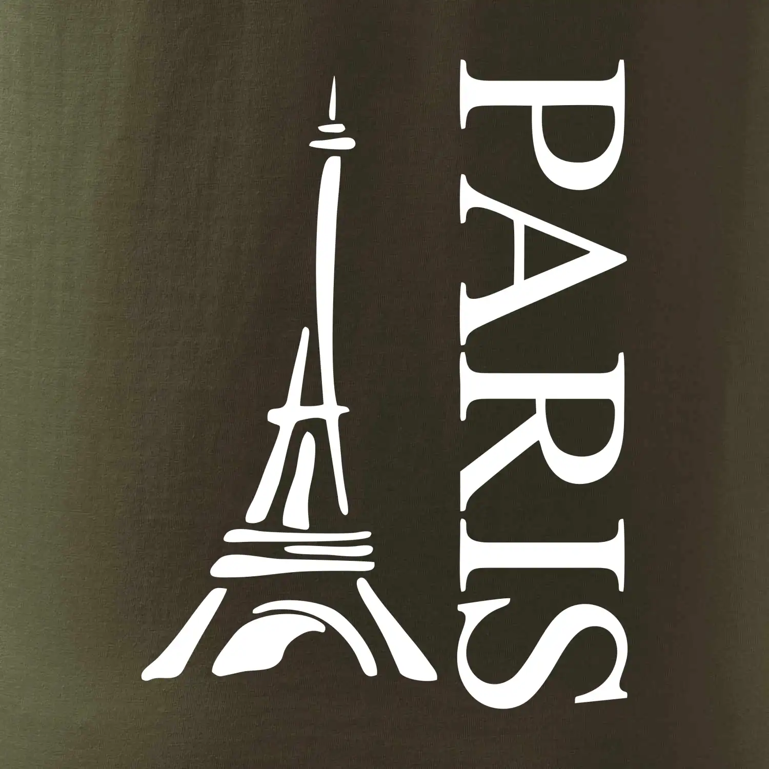 Paris nápis Eiffelovka na výšku