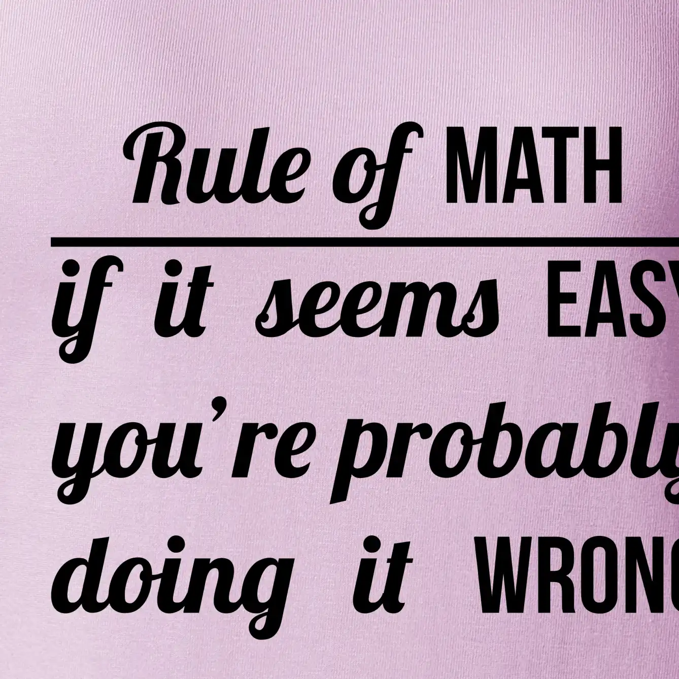Rule of math