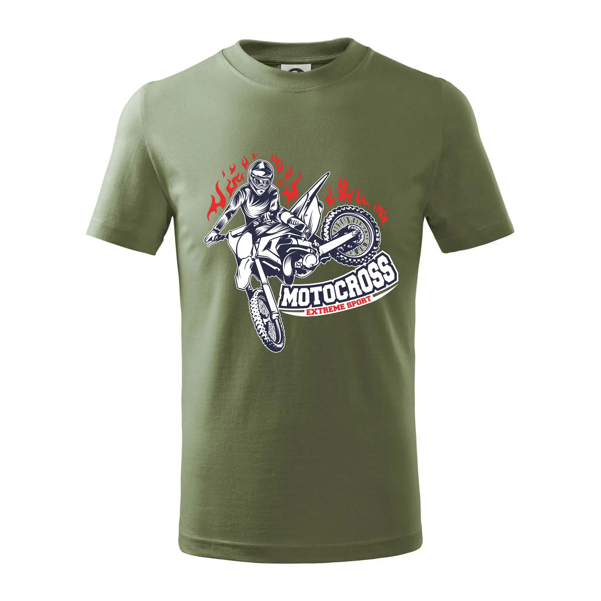 Motocross extreme sport fire
