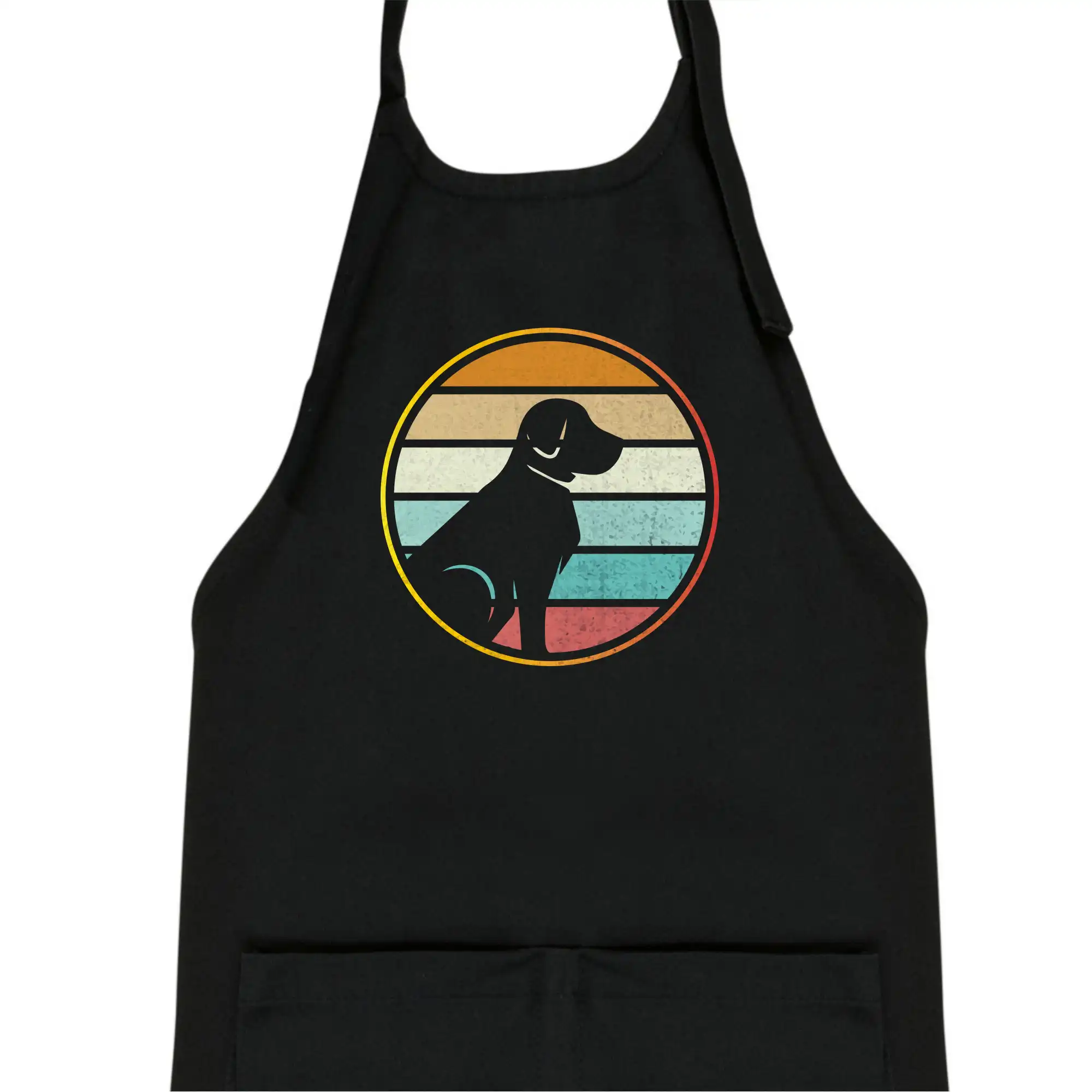 Retro kruh - sedící pes