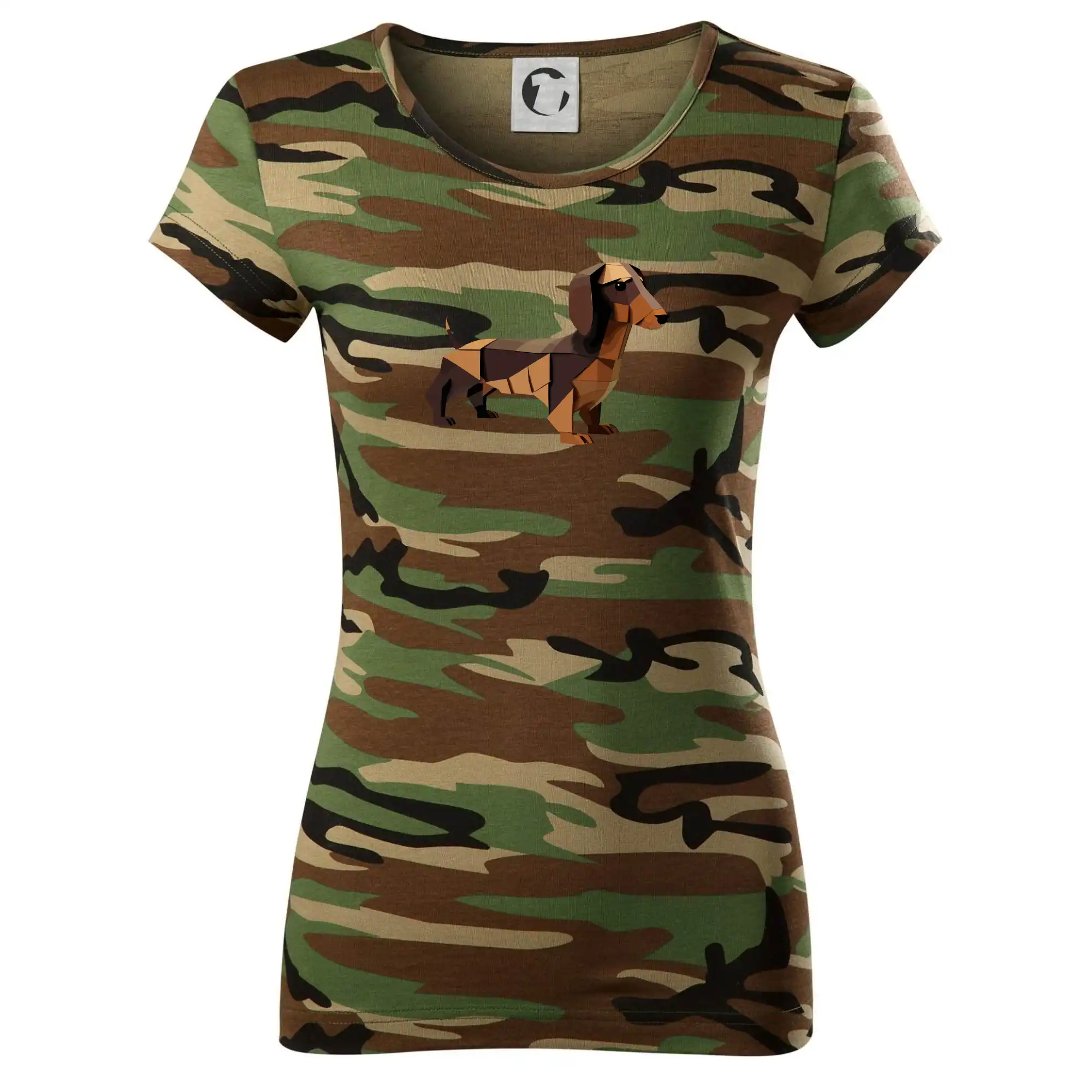 Jezevčík - slepený z papíru