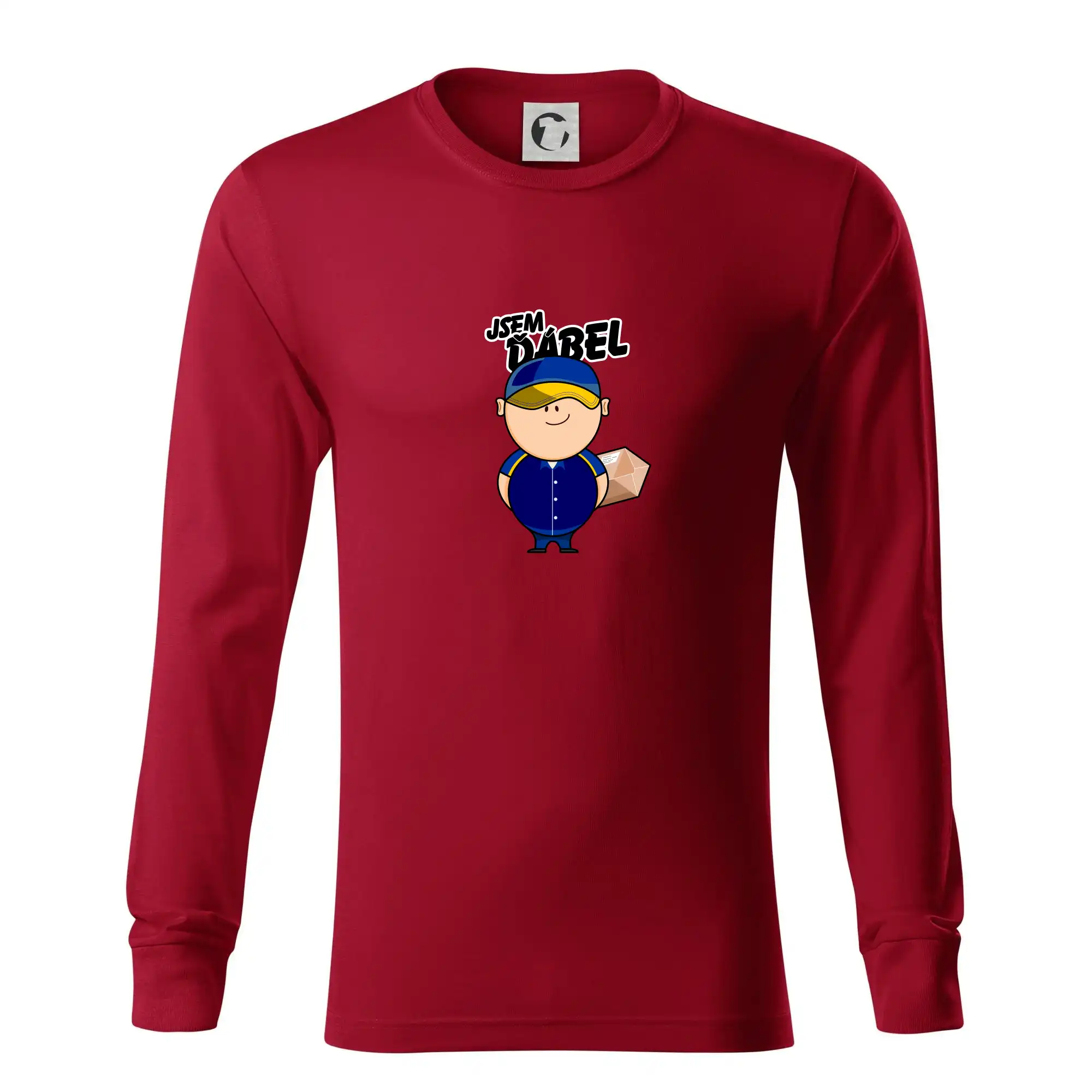 Jsem ďábel doručovatel modro žlutý