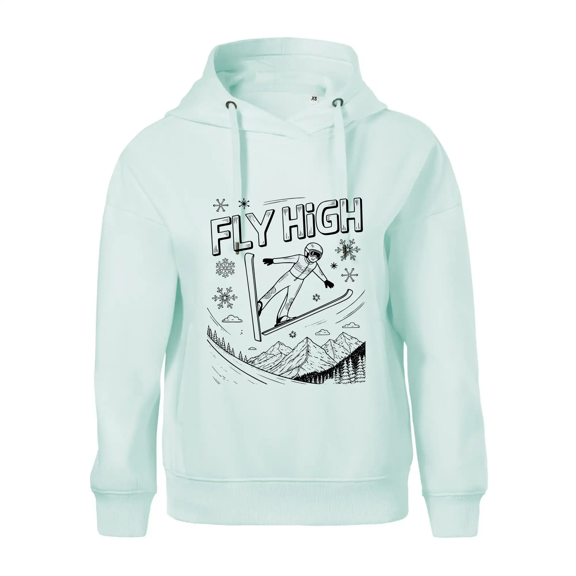 Černobílý skokan fly high